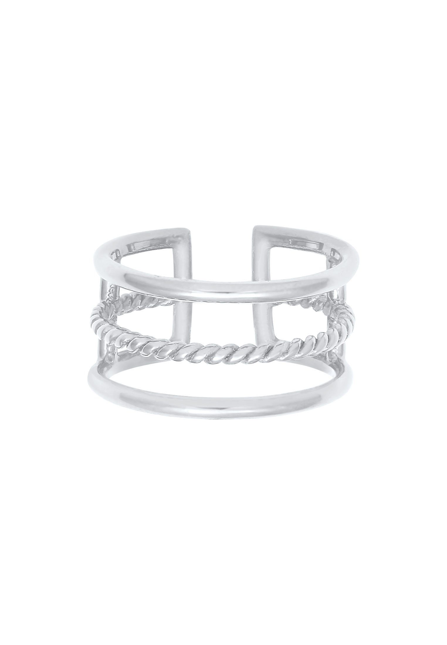 Elli Fingerring Offen Verstellbar 3-reihig Breit 925 Silber günstig online kaufen