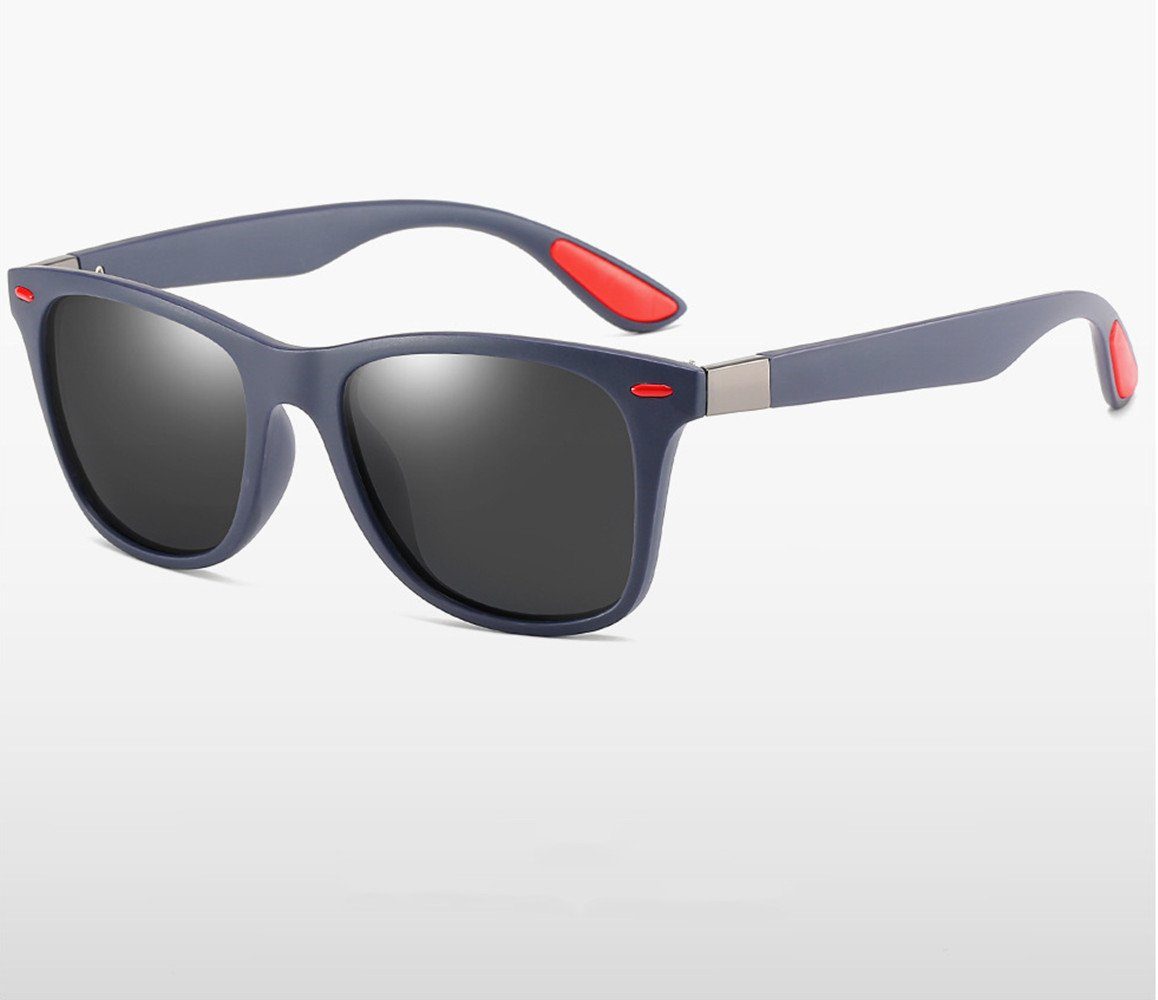 Fahren Männer Blauer UV400-Spiegelbrillen HD Angeln Stoßfeste TAC-Linse Polarisierte modische Polarisiert für Ultraleichter Sonnenbrillen TR90-Rahmen Retro-Sonnenbrille, Retrosonnenbrille Film Rahmen/graues quadratische Frauen, XDeer Golf und Vintage-Sonnenbrille,