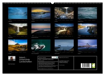 CALVENDO Wandkalender Island - Unberührte Landschaften (Premium, hochwertiger DIN A2 Wandkalender 2023, Kunstdruck in Hochglanz)
