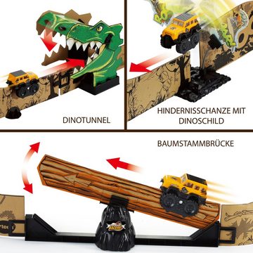 Vtech® Spielzeug-Monstertruck Car-Board Racers - Dino-Adventure Set, ; Fahrzeug mit Licht, aus recyceltem Material