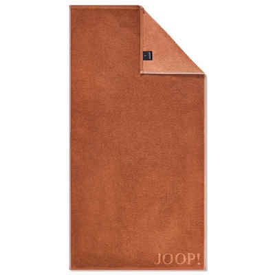 JOOP! Handtuch Handtuch Classic Doubleface Kupfer 1600 38, Walkfrottier (1-St), Wendeoptik, Logo, Flauschig