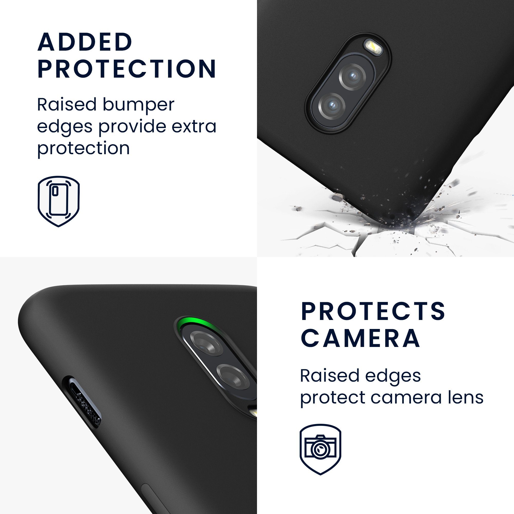 kwmobile Handyhülle Slim Case für OnePlus 6T, Hülle Silikon Handy - Handyhülle gummiert