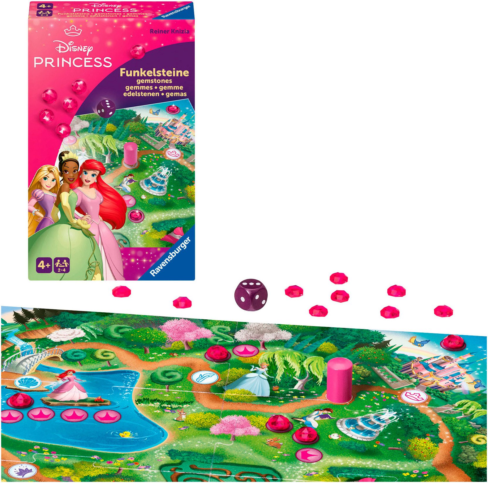 Ravensburger Spiel Disney Princess: Funkelsteine, Kinderspiel, Made in Europe