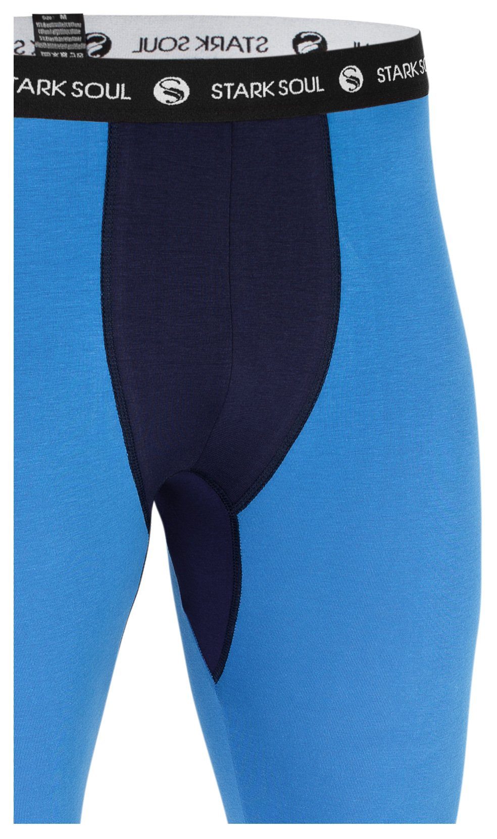 Blau Long Lange Web-Gummibund Soul® Lange Stark mit Unterhose Unterhose weichem Logo John Webbund -