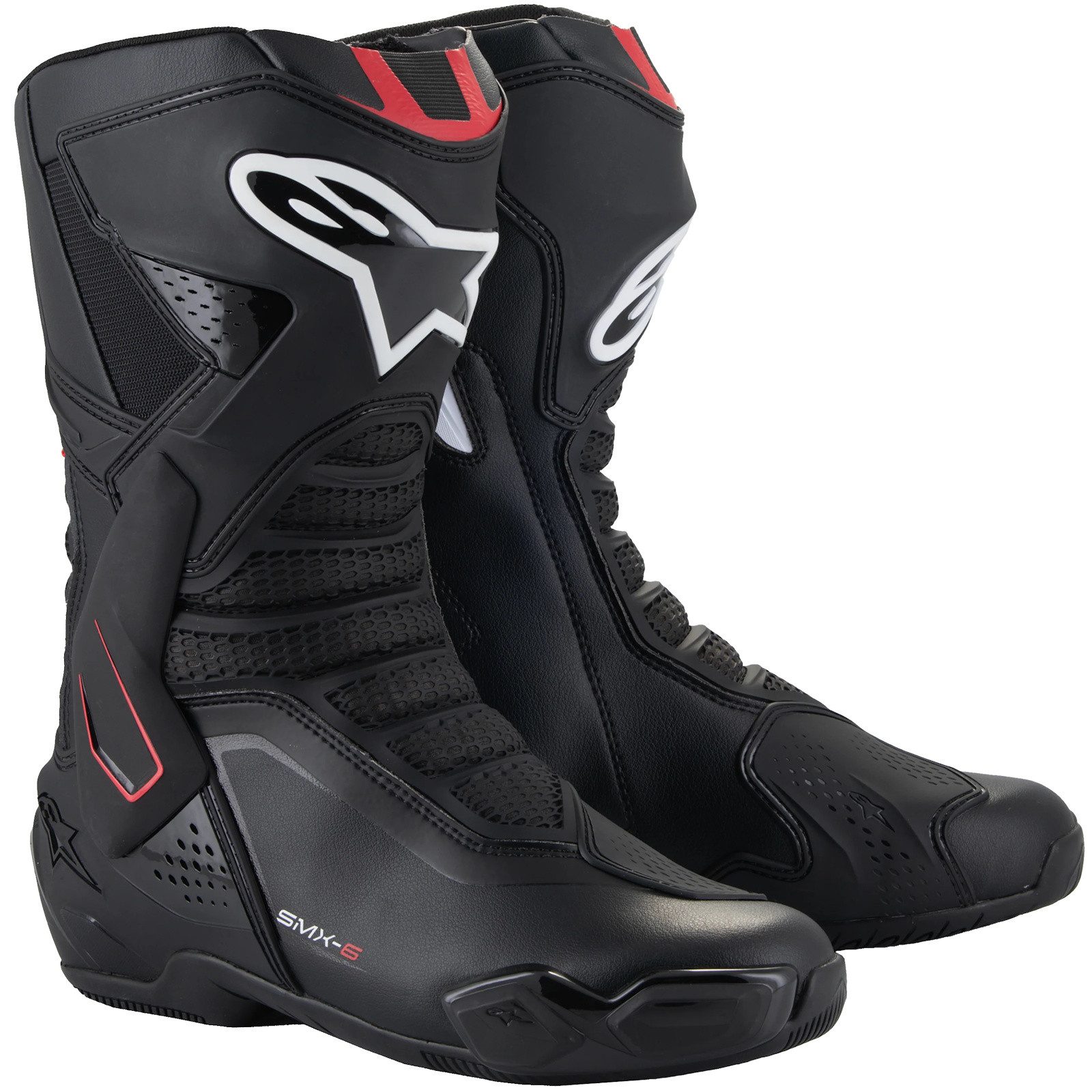 Alpinestars Alpinestars SMX-6 V3 Сапоги Schwarz / Weiss / Rot Сапоги (Packung, Antistatische und Öl- und Benzinfeste Sohle)