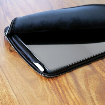 Artwizz Tablet-Hülle Neoprene Sleeve, Tasche mit Reißverschluss & weichem Webpelz, Schwarz 12,9 Zoll, iPad Pro 13" (2024 M4), iPad Pro 12,9" (2018-2022)