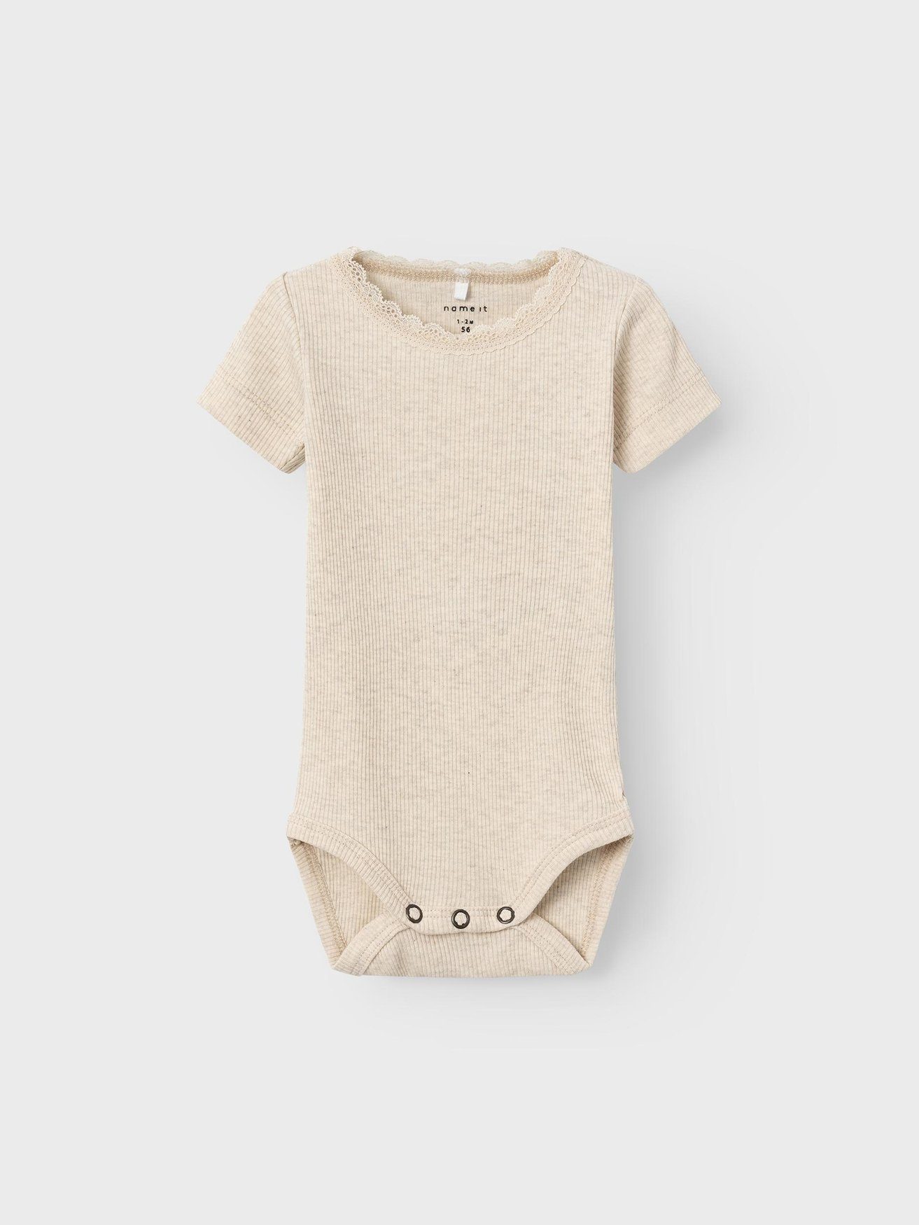 Baby (3-tlg) 5488 Body NBFKAB Kurzarm T-Shirt Name 3-er Oberteil Set It in Rosa Body Stück