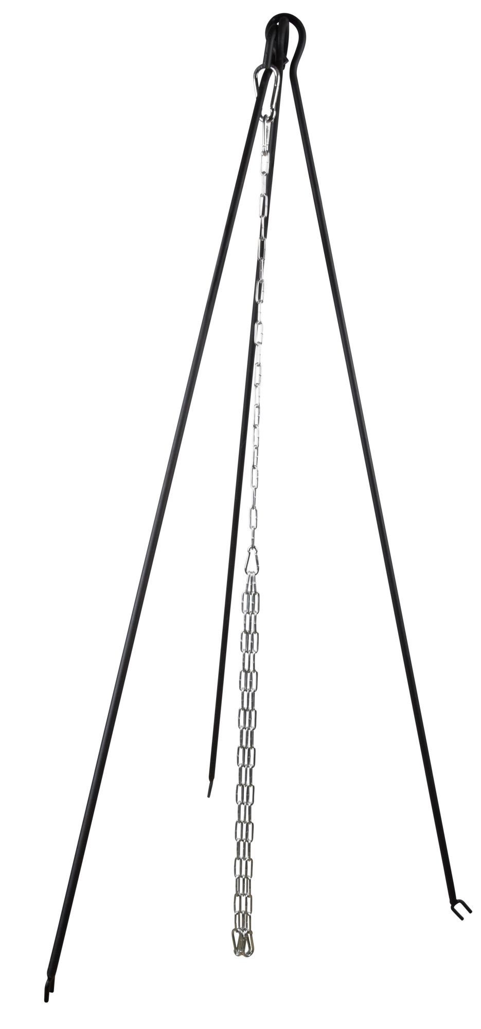 esschert design Feuerstelle, Dreibein für Feuerschale Höhe 118 cm Aufhängung für Kochtopf