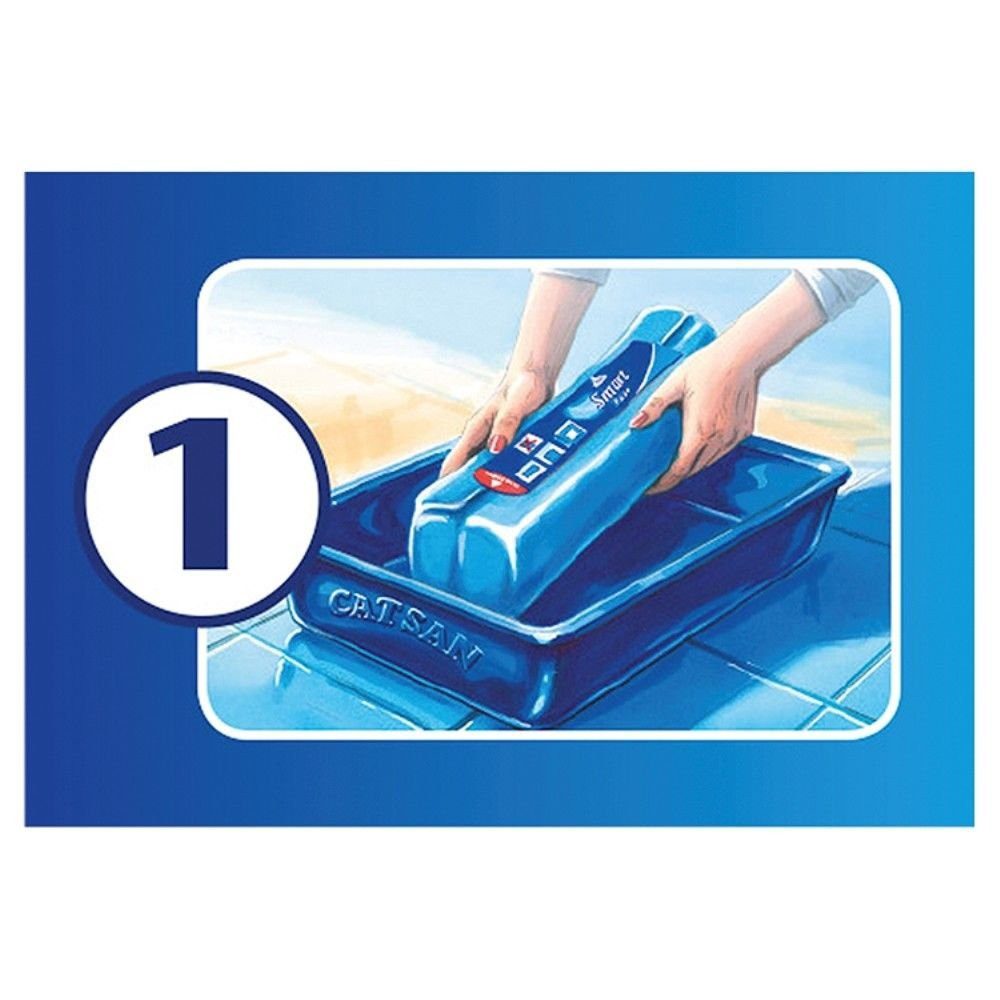 CATSAN Katzenstreu Hygiene Plus SMART PACK 12 x 4L (48L) (XXL Vorratspack), nicht-klumpend & geruchsbindend auf saugfähigem Vlies