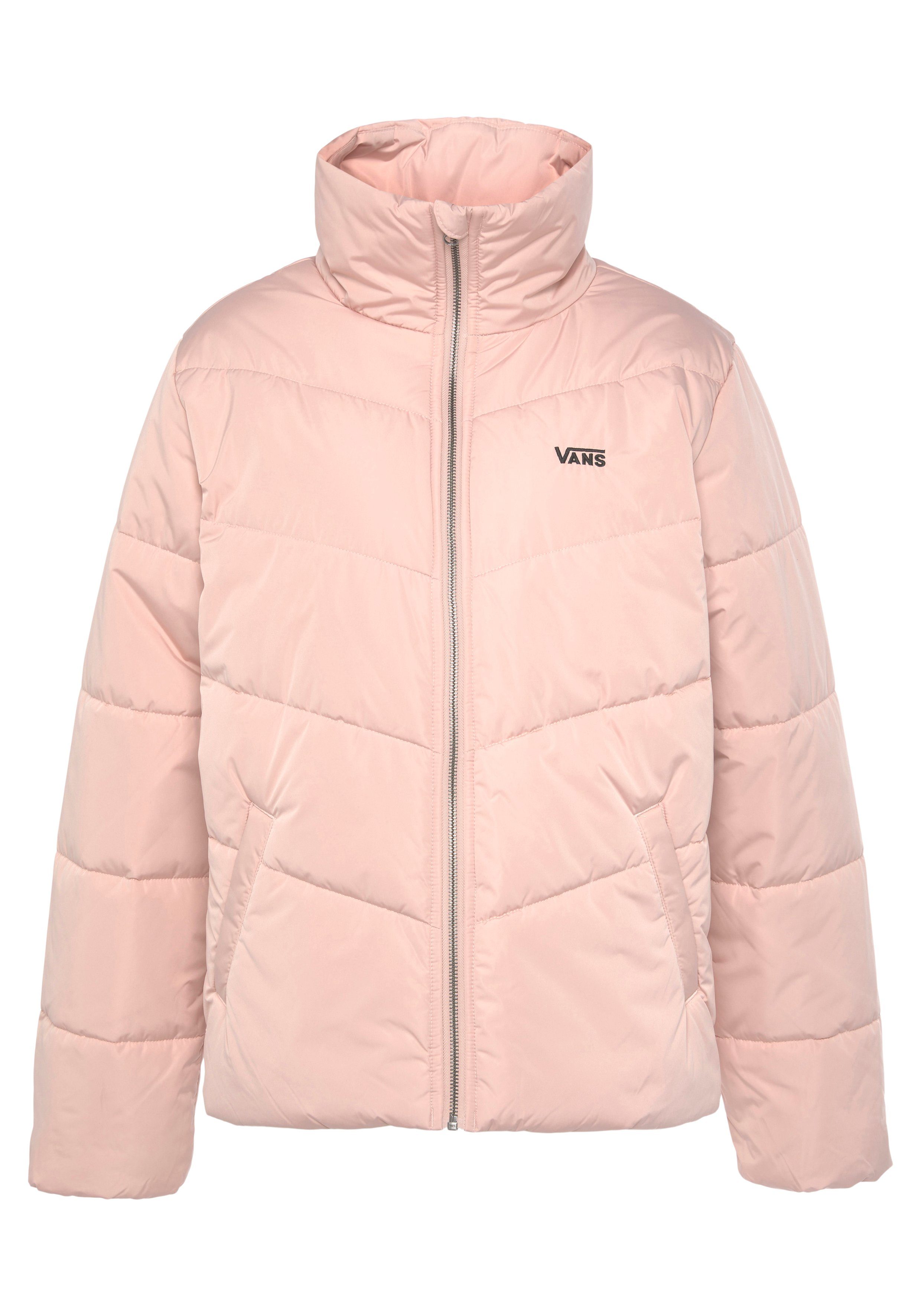 FOUNDRY Steppjacke MTE Logoschriftzug smoke mit Vans rose PUFF