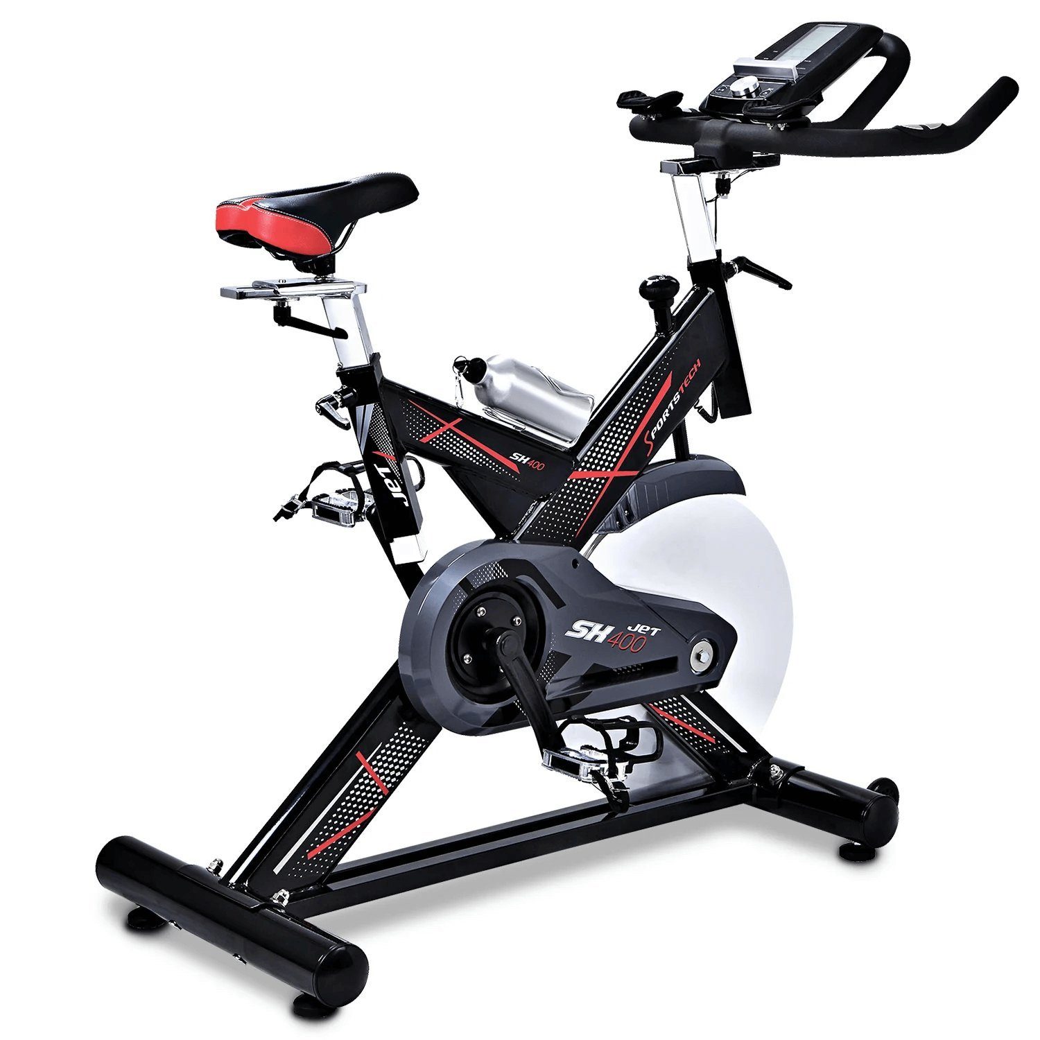 Sportstech Speedbike SX400 (Hometrainer Fahrrad für Zuhause), Ergometer  Heimtrainer mit 22KG Schwungrad & Multiplayer APP