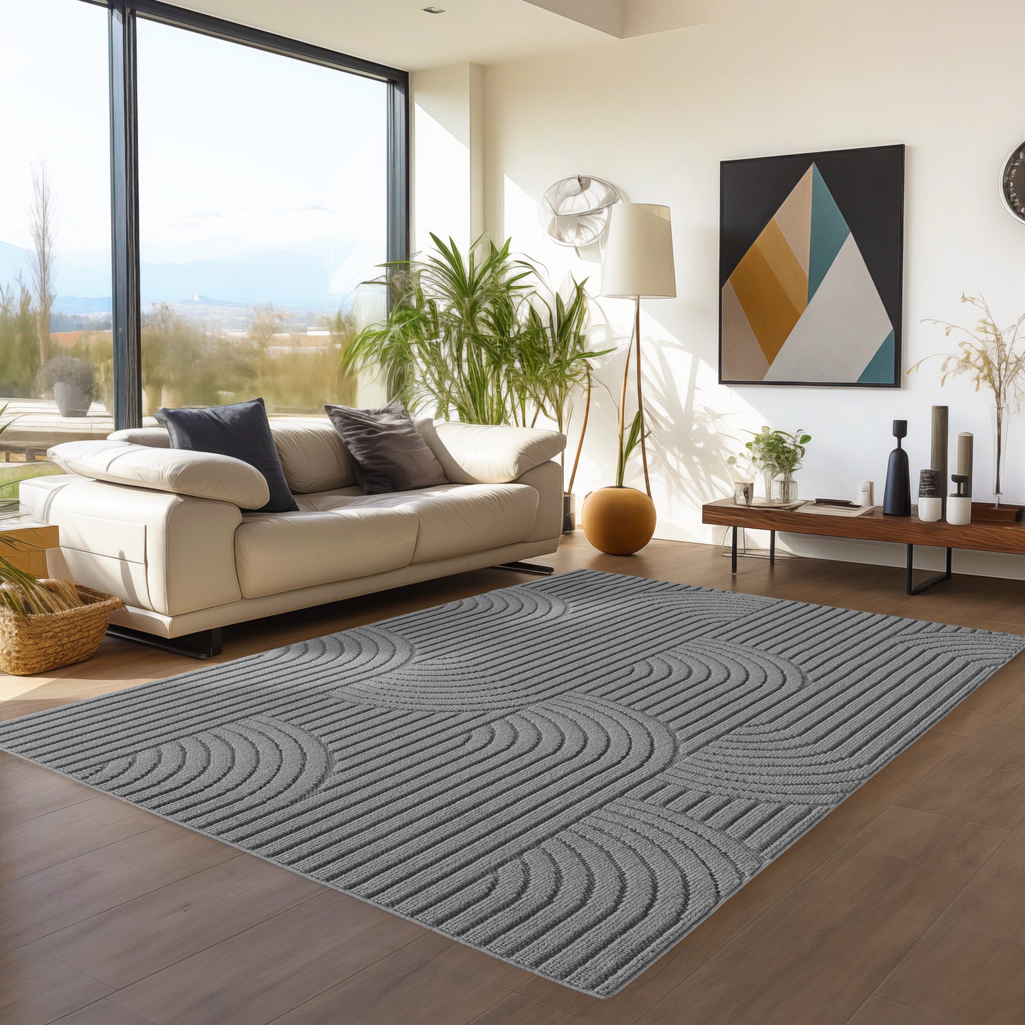 Teppium Teppich Skandinavischer Boho-Teppich mit Schlingenmuster, Rechtecki günstig online kaufen