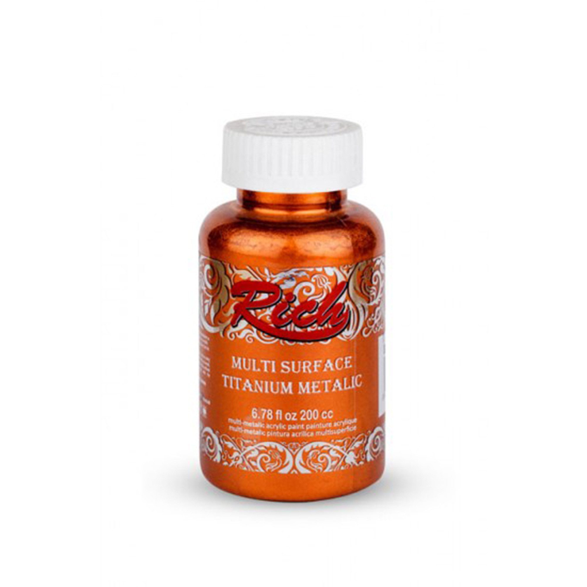 RICH Acrylfarbe Rich Multi Titanium Metallic Farbstoff - 90 / 200 ml - Über 20 Farben