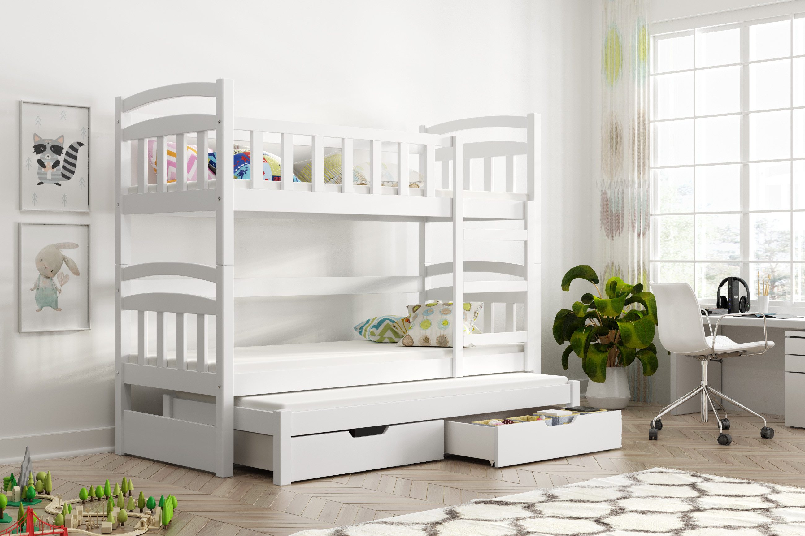 thematys Hochbett Etagenbett Stockbett mit Rausfallschutz günstig online kaufen