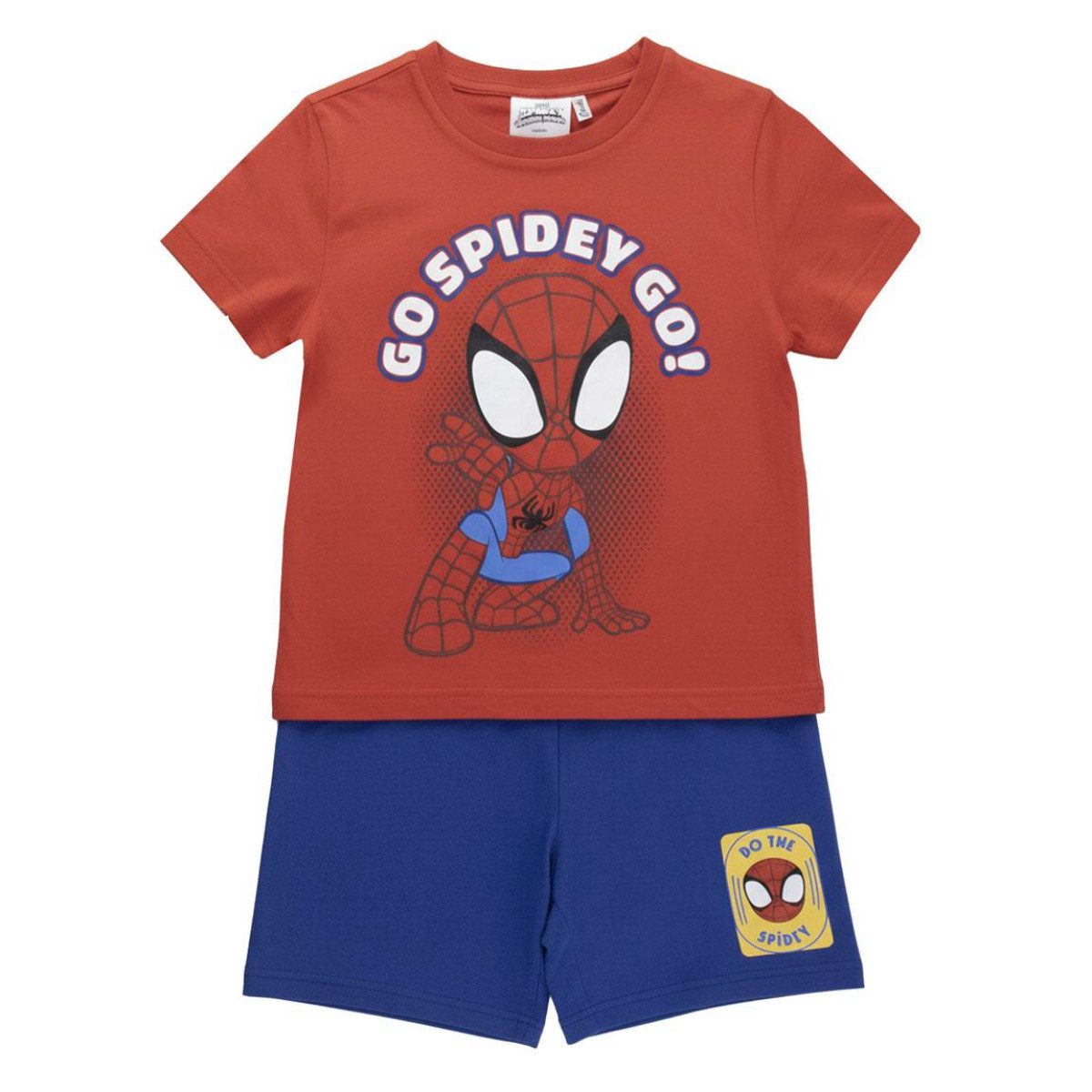 Spiderman Freizeitanzug - Kinder Set 2 Teilig French Terry Baumwolle Freizeit Outfit (2-tlg)