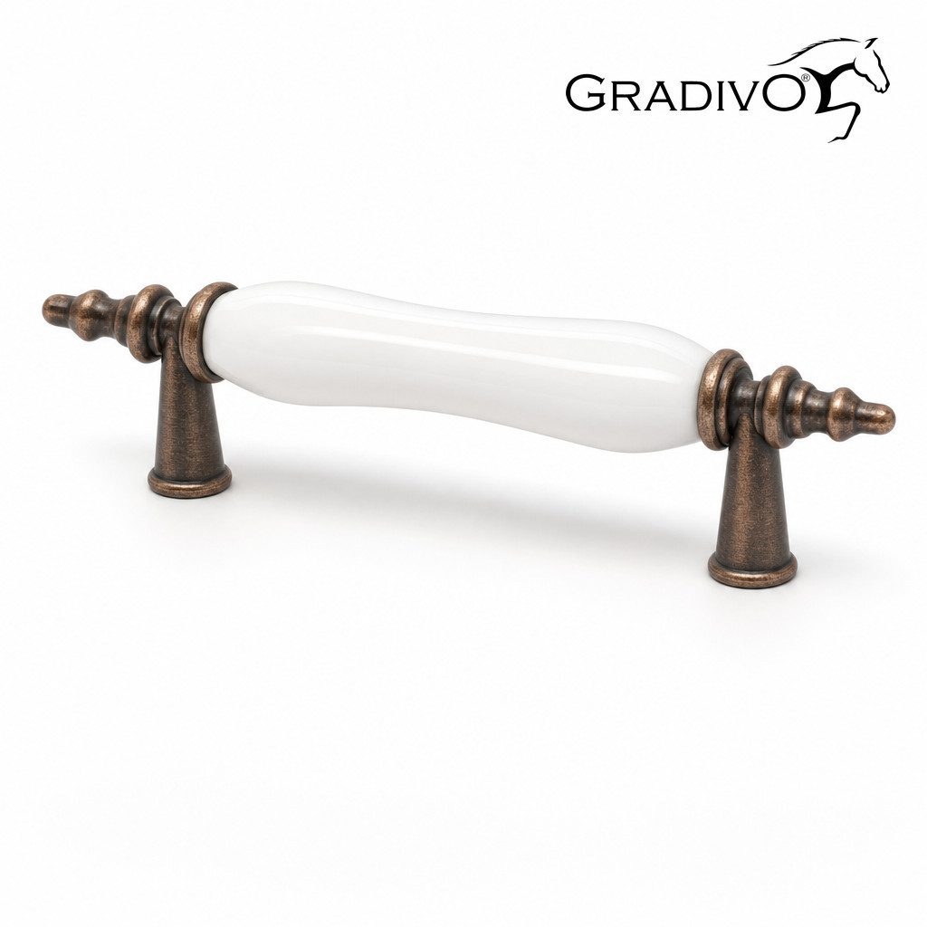 Gradivo Möbelgriff Schrankgriff Bügelgriff 931 - Bronze, 128 mm, Design 01