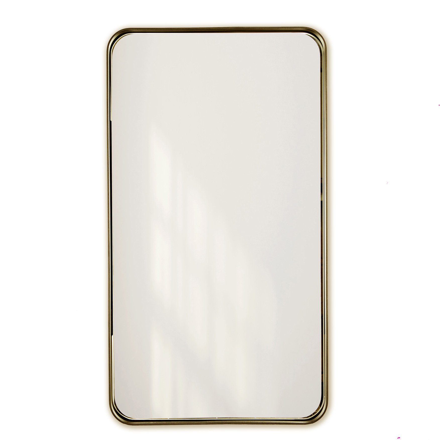 More2Home Wandspiegel OVALIS Gold M, Rahmen Stahl vintage gold, B/H/T: ca. 50 x 90 x 5 cm