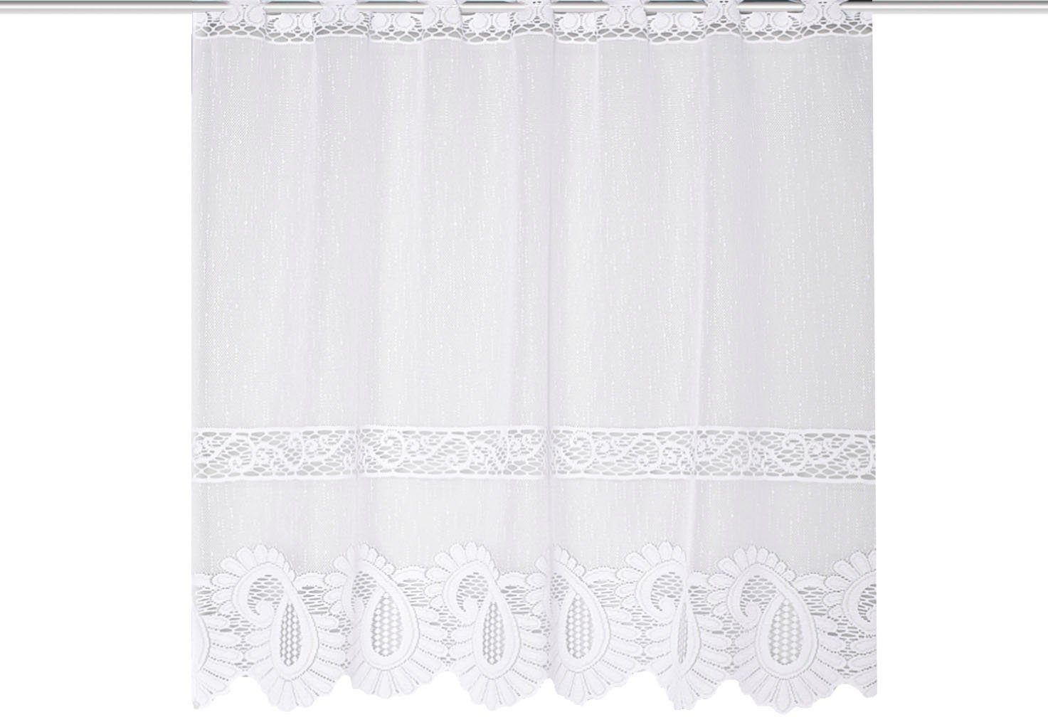 HOME WOHNIDEEN Scheibengardine LEONORA, Stangendurchzug (1 günstig online kaufen