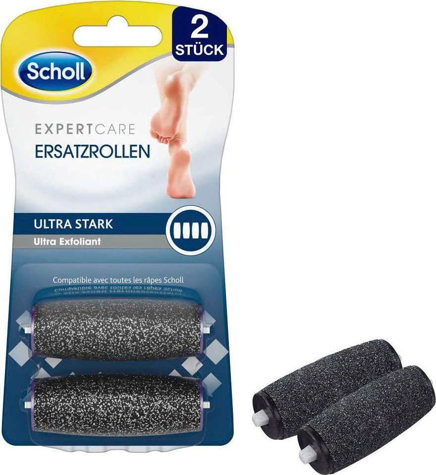 ultra Hornhautentferner Diamantpartikeln mit Scholl Ersatzrolle stark, ExpertCare,