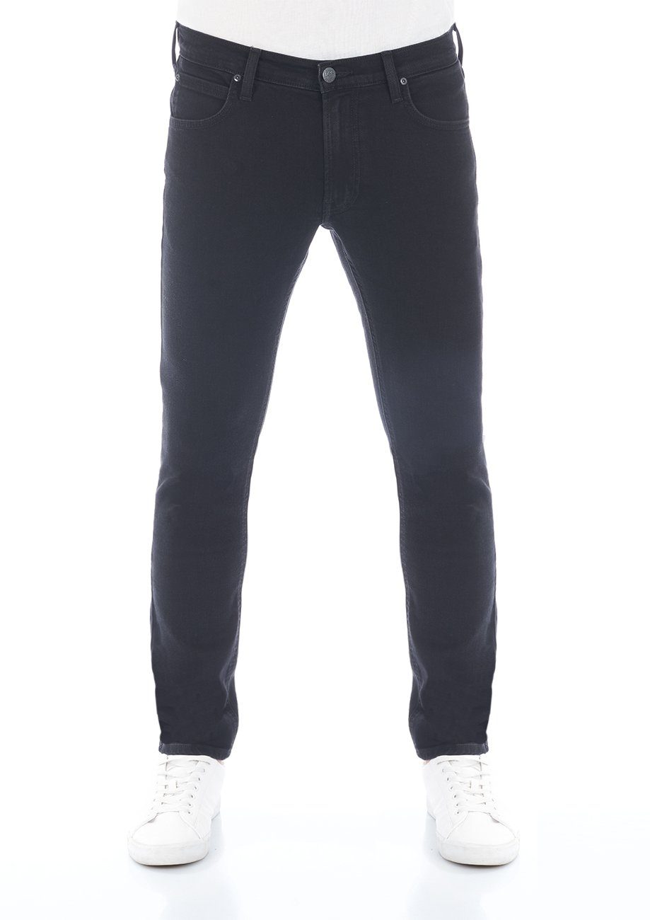 Lee® Tapered-fit-Jeans Herren Jeanshose Luke Slim Fit Tapered Denim Hose mit Stretch Rinse Black (LSS2PCQE3)