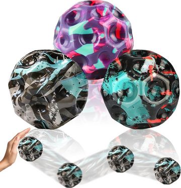 Cbei Spielball Spielball Jump Ball Bounce-Loch-Ball 3 Stück 7cm,Space Ball Moonball (Für drinnen und draußen), Der Ball hat eine perfekte Größe und ein leichtes Design.