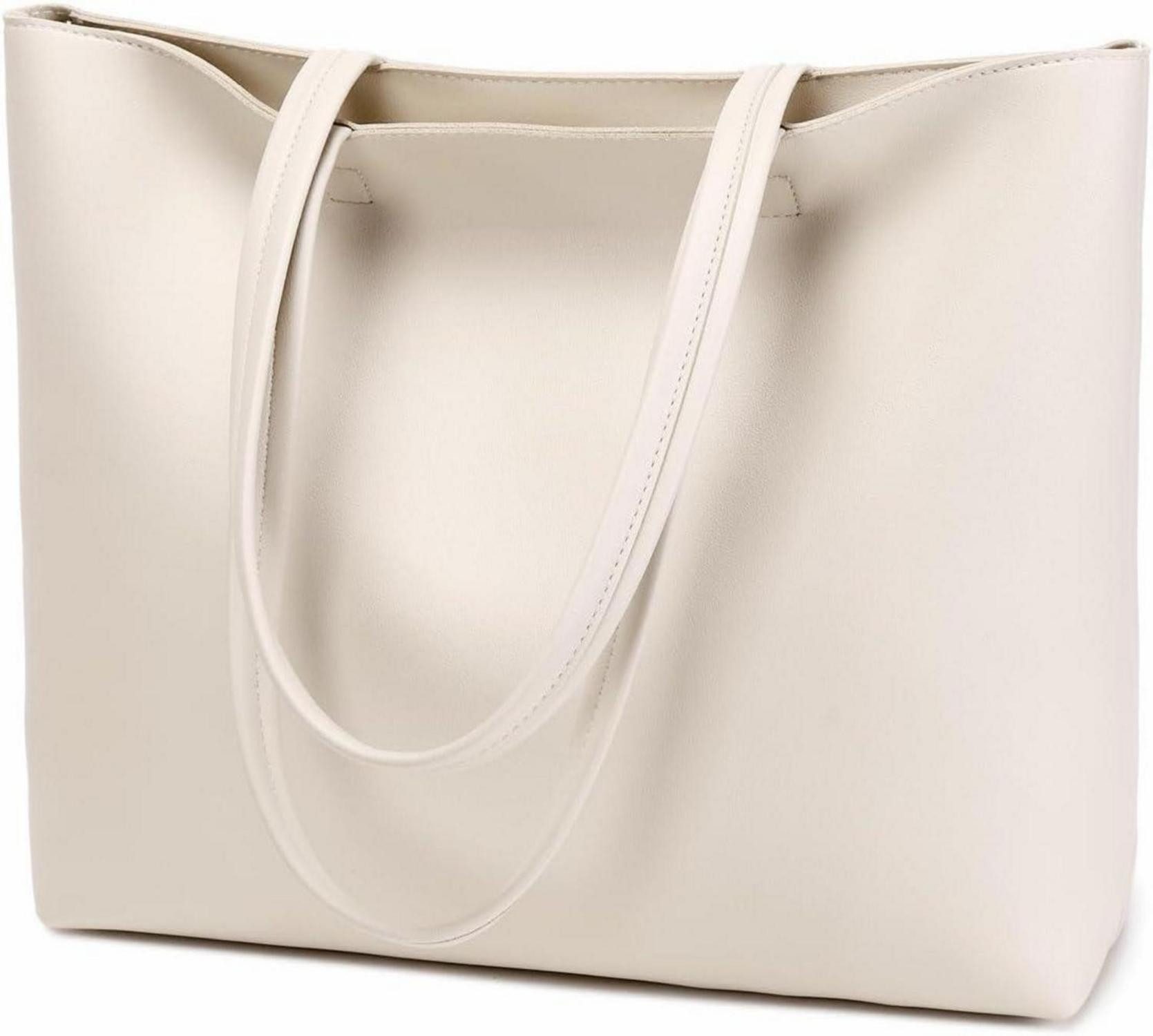 Henkeltasche Damen Henkeltaschen PU Leder Tote Handtasche mit Reißverschluss und