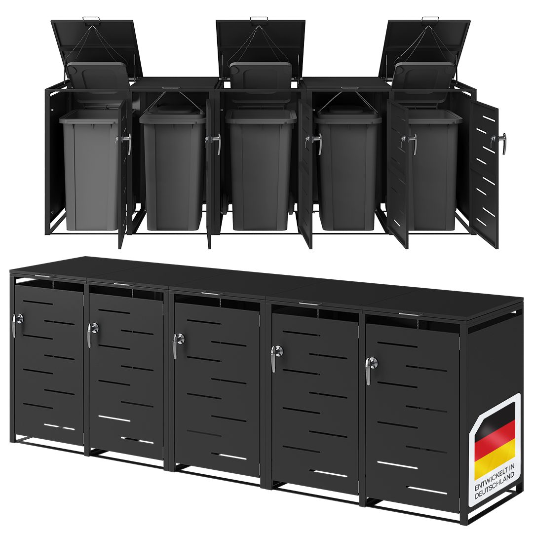 STEELSØN Mülltonnenbox Diorus, aus verzinktem Stahl, günstig online kaufen