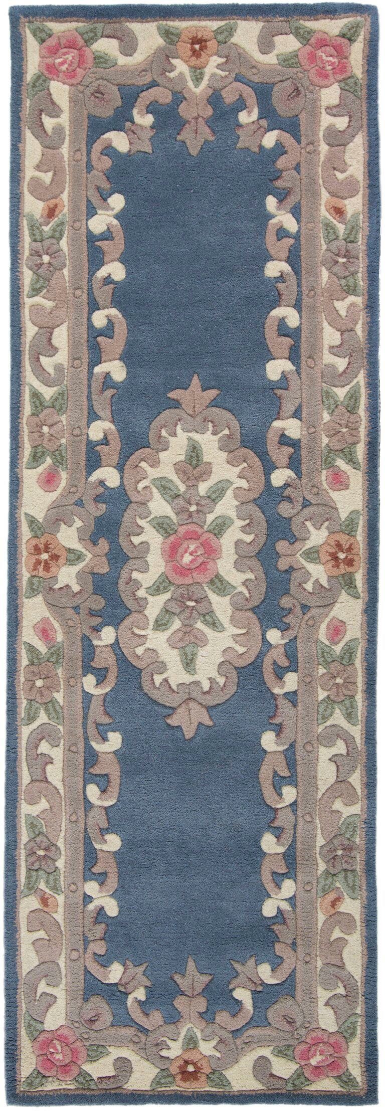 FLAIR RUGS Läufer Aubusson, rechteckig, Höhe: 10 mm, Wolle, Teppich, Wohnzimmer, Schlafzimmer, Esszimmer