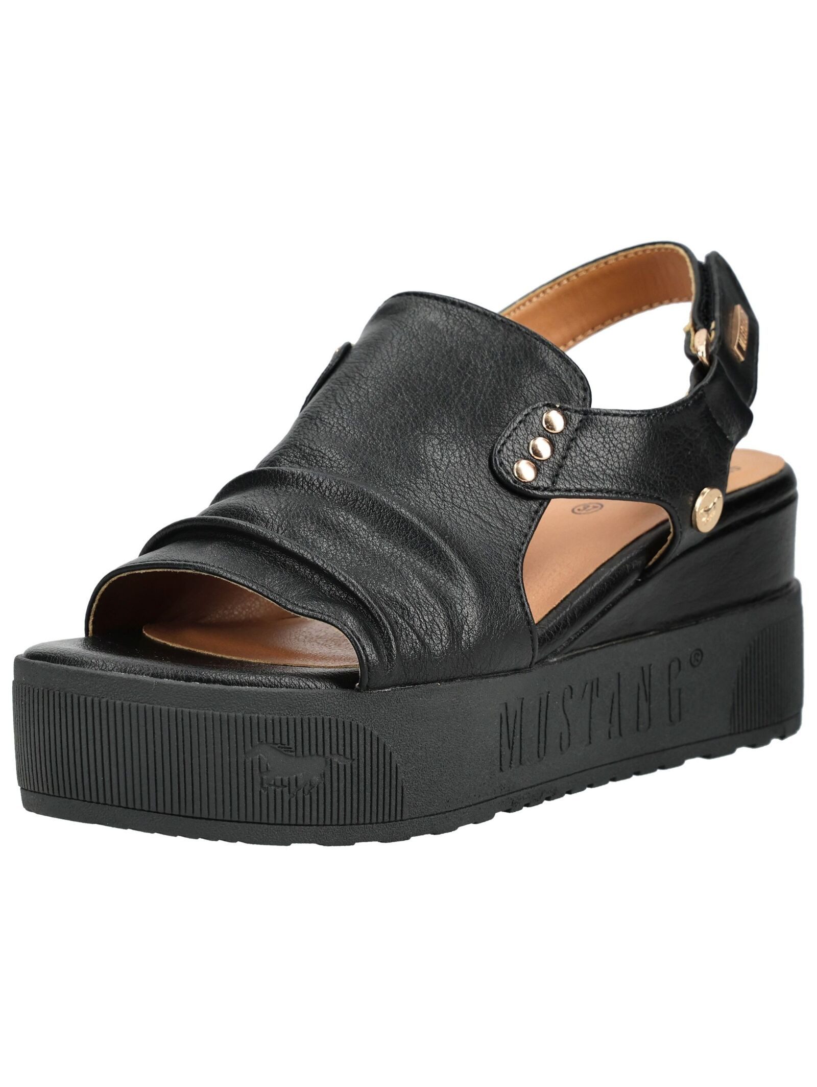 Mustang Shoes Mustang Shoes Sandalen Textil Keilsandalette günstig online kaufen