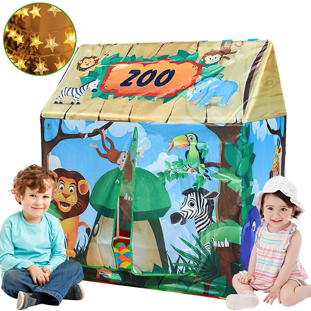 GOOLOO Spielzelt Spielzelt Kinderzelt Spielhaus Kinder Baby (Schneemann Spiel Haus) (Zelt mit Fenster, 1-tlg., 1-st) Spielzelt für Kinder (Drinnen Draußen)