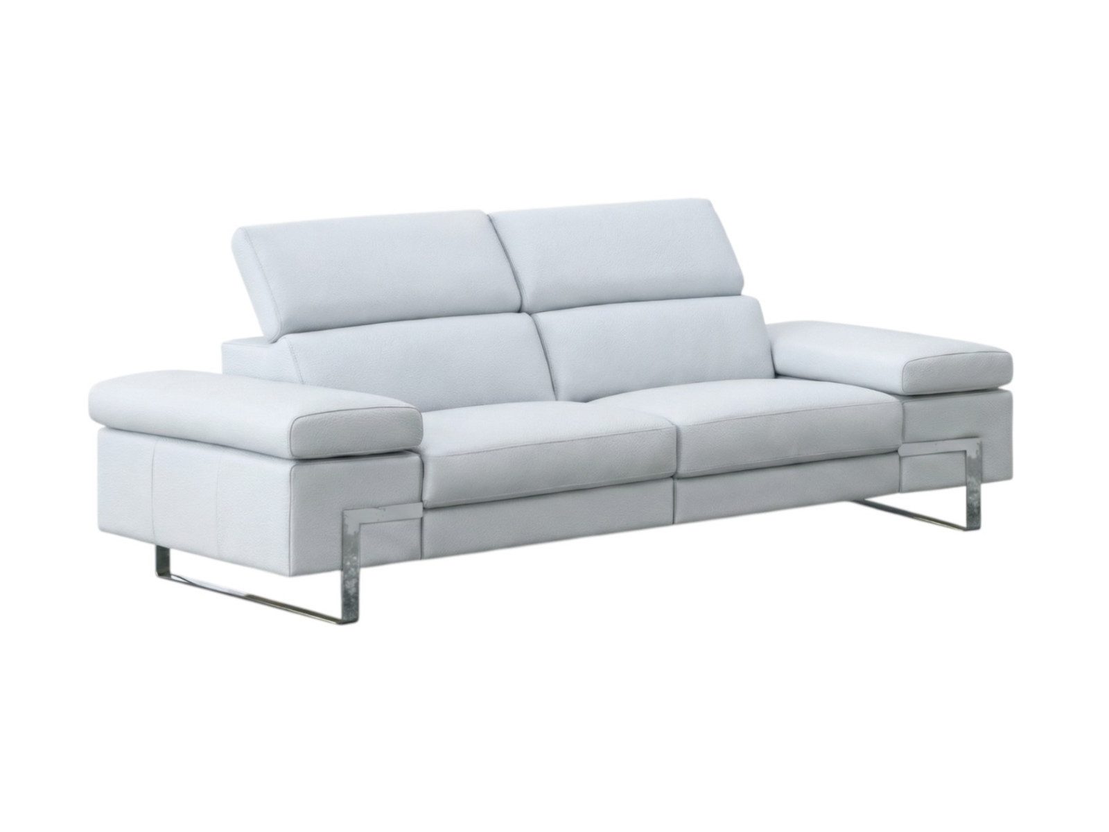 Villa Möbel Sofa Opera, Packung 1 Teile, Handgefertigtes Ledersofa mit Kopfteilverstellung in vielen Farben