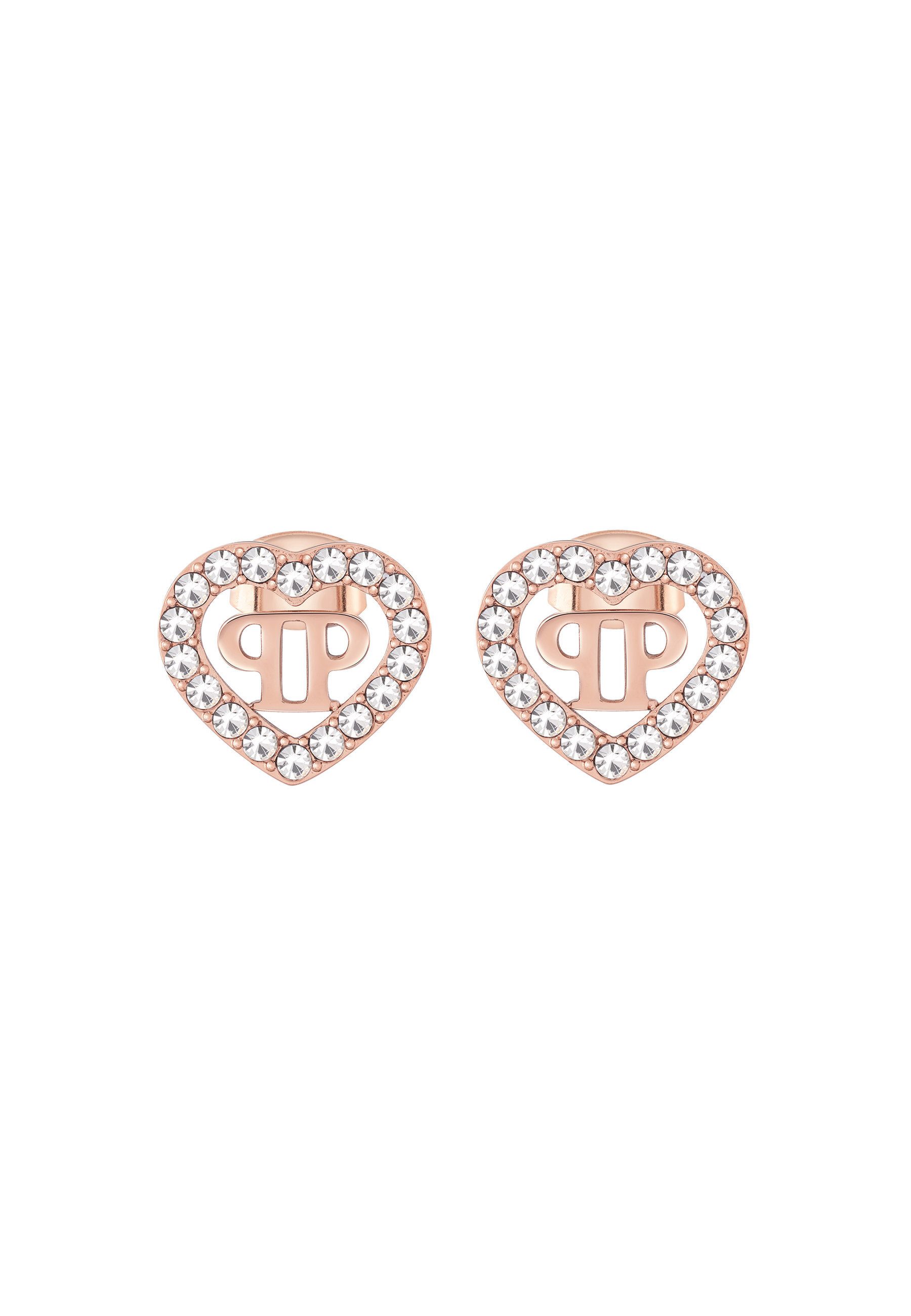 PHILIPP PLEIN Ohrhänger-Set PLEIN ROCKED HEART (Single item, 1-tlg., Not a set – not applicable to this product)