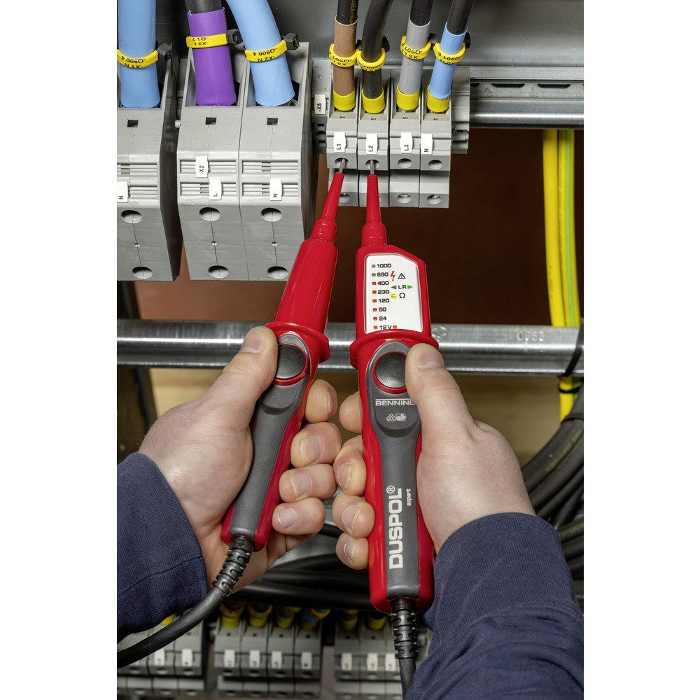 Benning Spannungsprüfer Benning DUSPOL expert Zweipoliger Spannungsprüfer CAT III 1000 V, CAT, (DUSPOL expert)