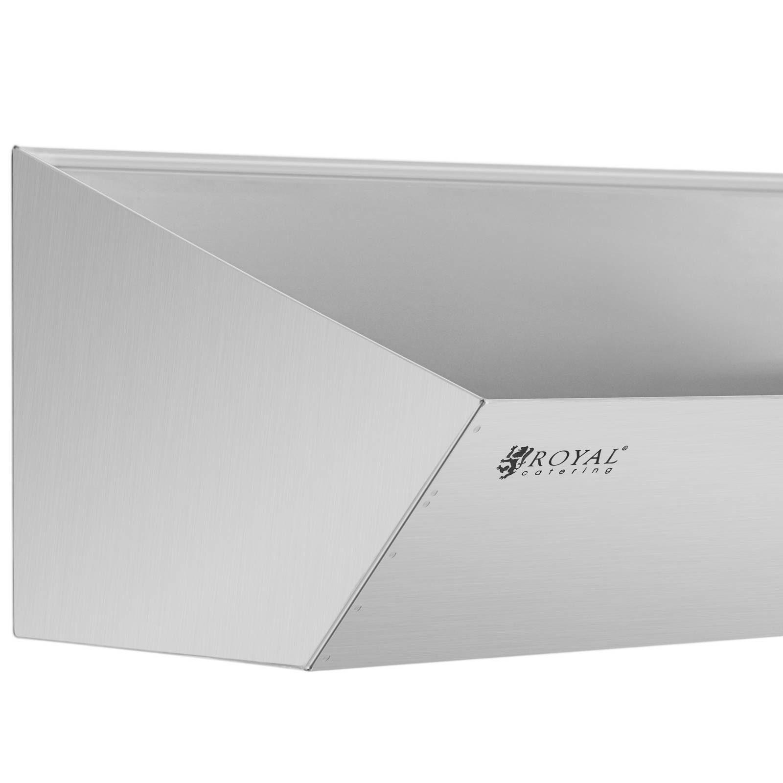 Royal Catering Snackschale Edelstahl-Pommeswanne 80 x 30 cm Frittenwanne Ausschöpfwanne Gastro, Edelstahl, verschiedene Größen – Bild 3 von 5