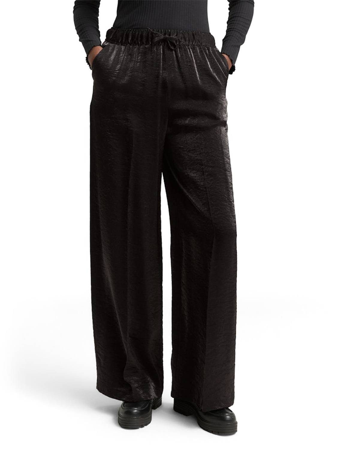 TOM TAILOR Stoffhose Satin-Optik