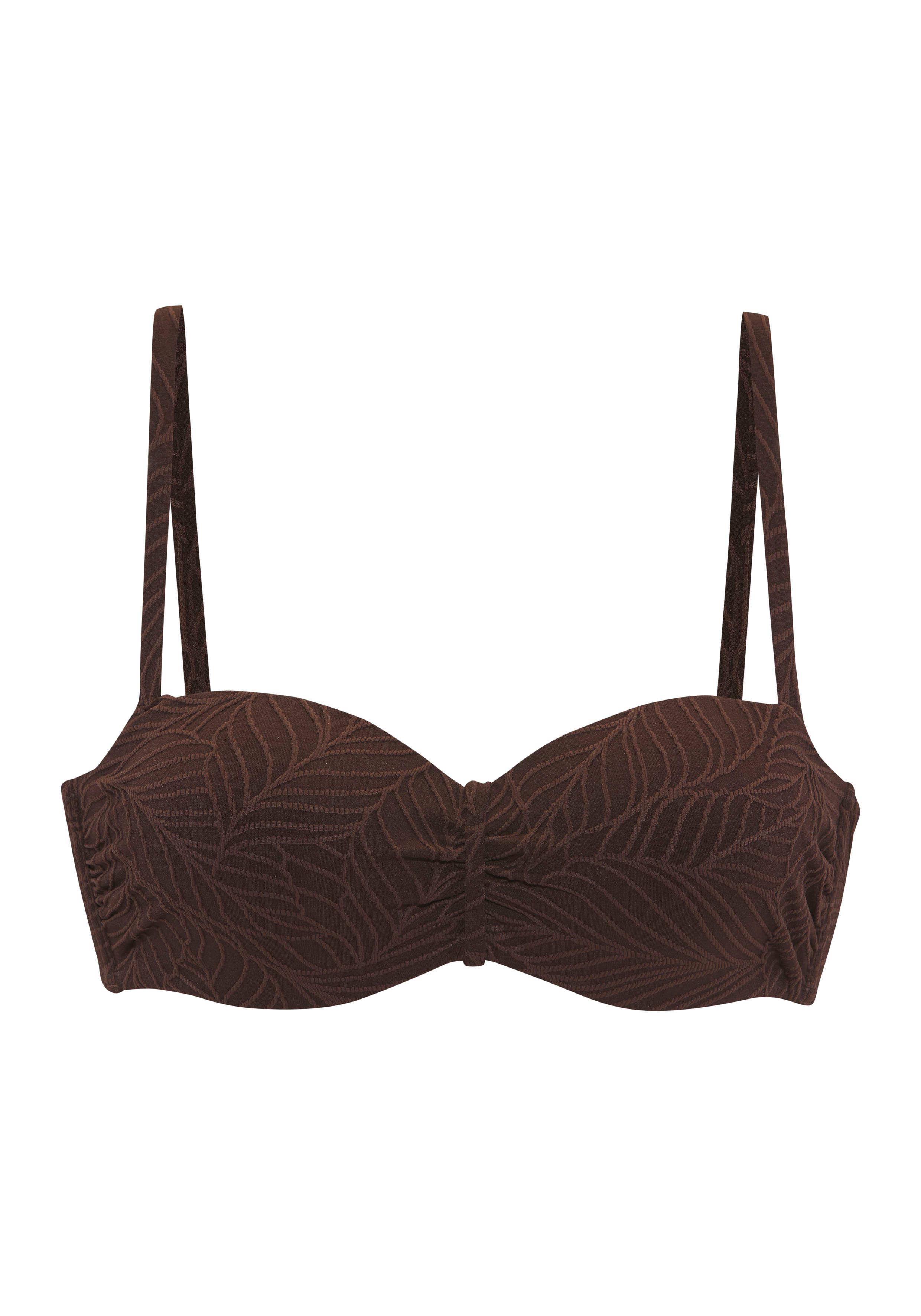 LASCANA Bügel-Bandeau-Bikini-Top Fay, aus eleganter Strukturware