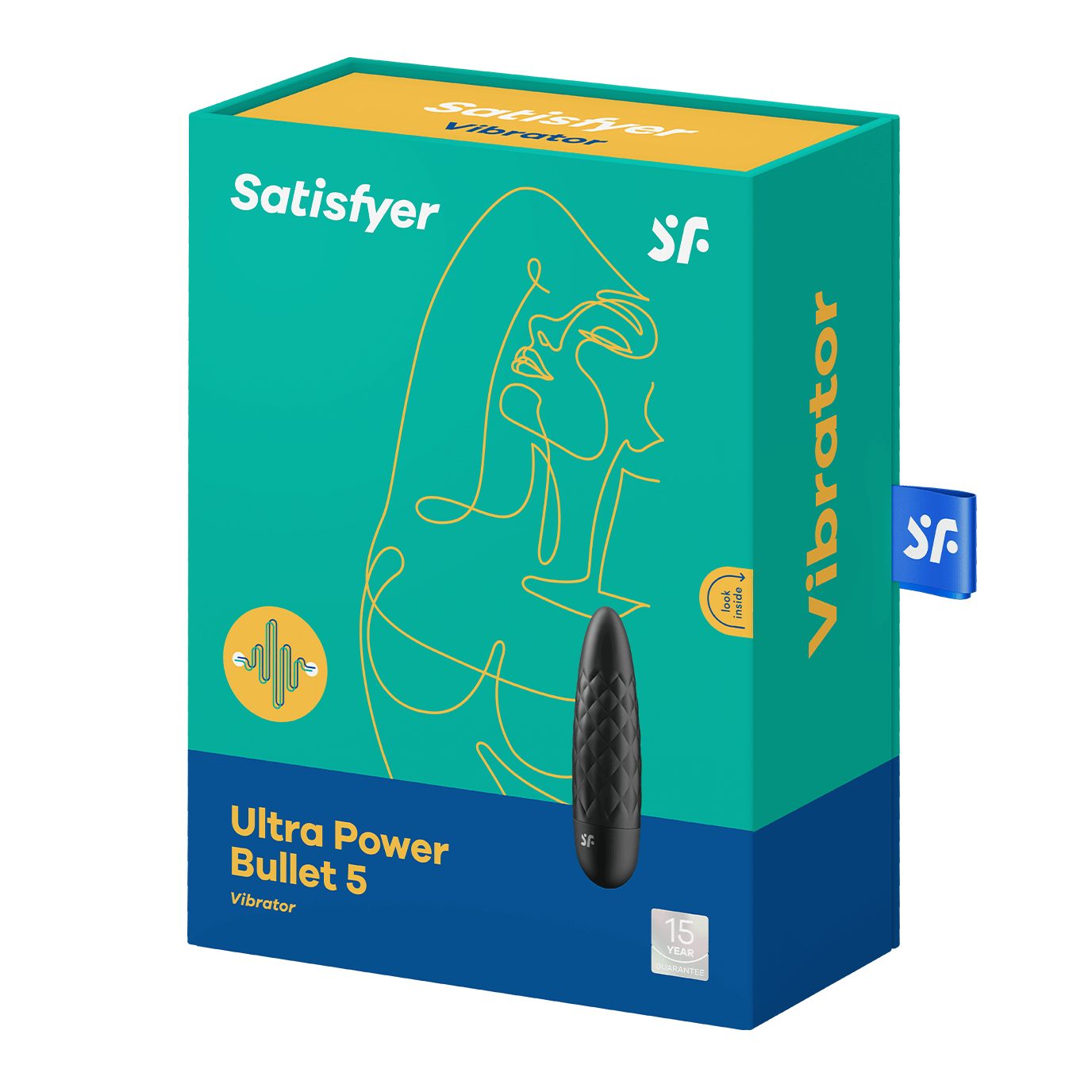 5' schwarz Power Satisfyer wasserdicht 10cm, Auflege-Vibrator 'Ultra Minivibrator - Bullet Satisfyer