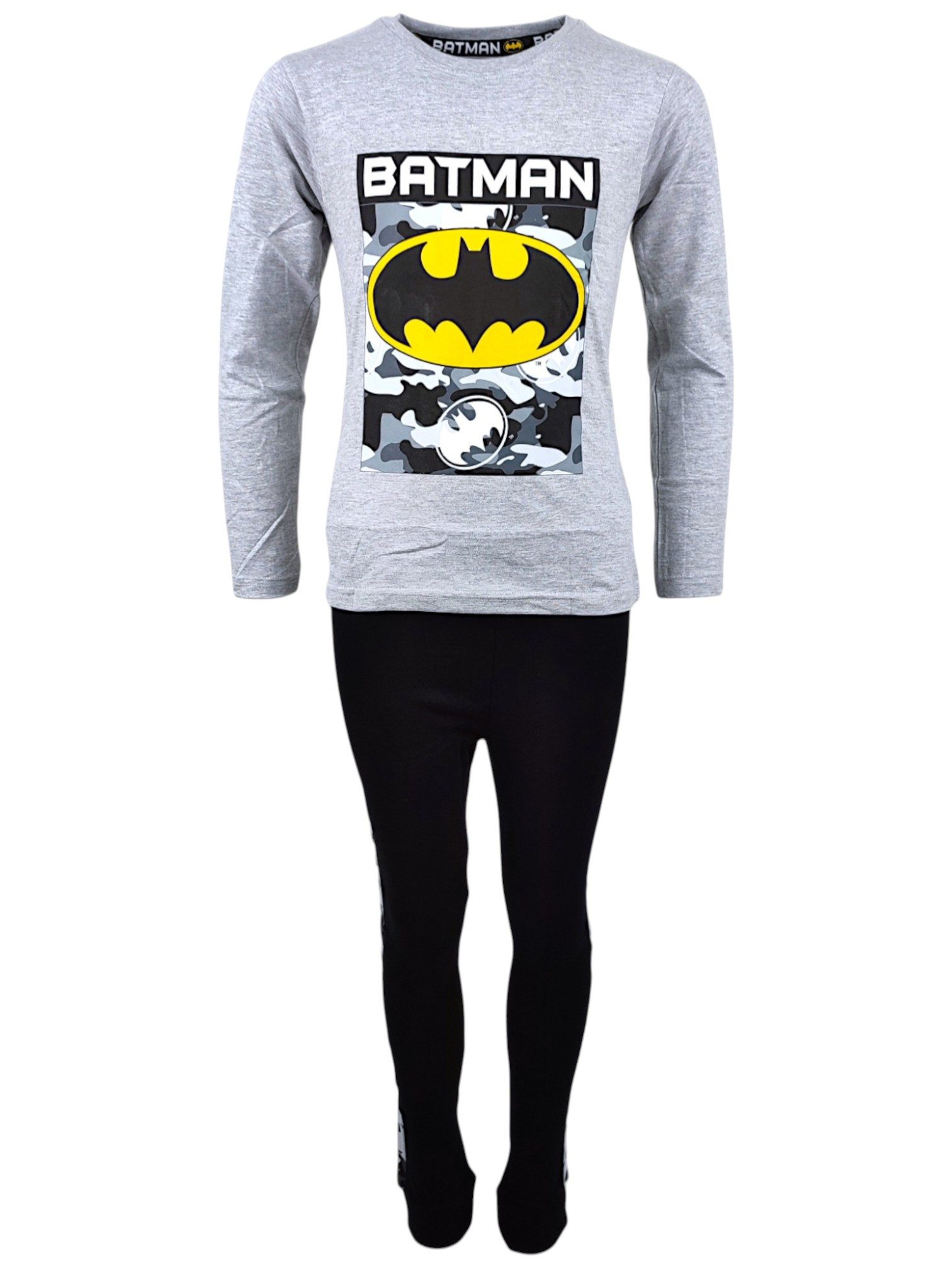 Batman Schlafanzug DC Comics (2 tlg) Jungen Pyjama langarm Gr. 134 - 164 cm