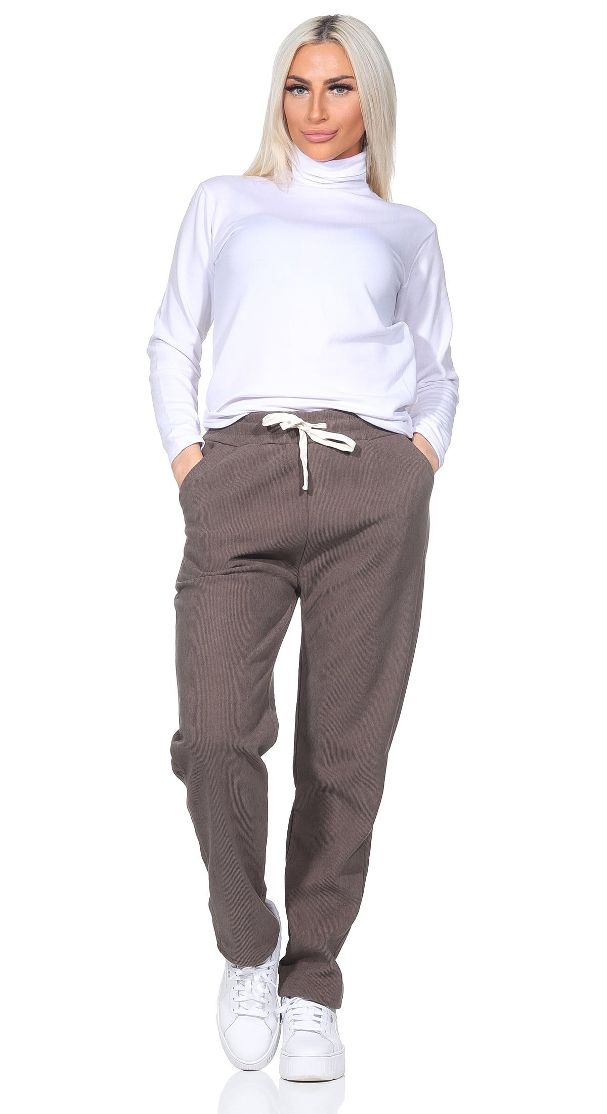 OriginalYou Cordhose Cordhose Damen Freizeithose warme Übergangshose Fleece günstig online kaufen