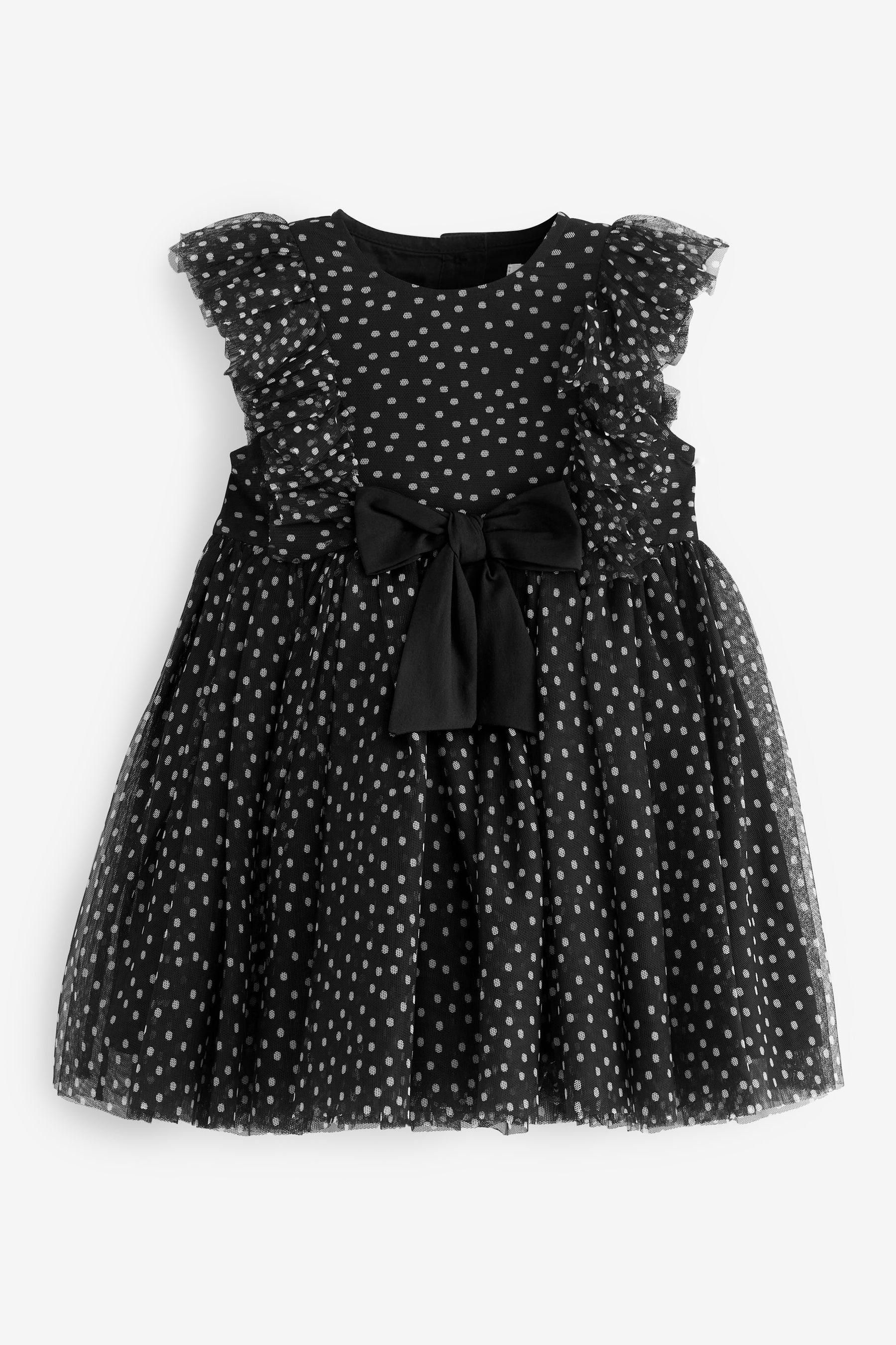 mit Partykleid Kleid Next Black (1-tlg) Mesh-Detail