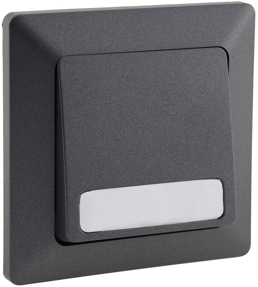 ChiliTec Unterputz-Steckdose MILOS Serie Steckdosen, Schalter, Rahmen, Dimmer, SAT, UP, Anthrazit