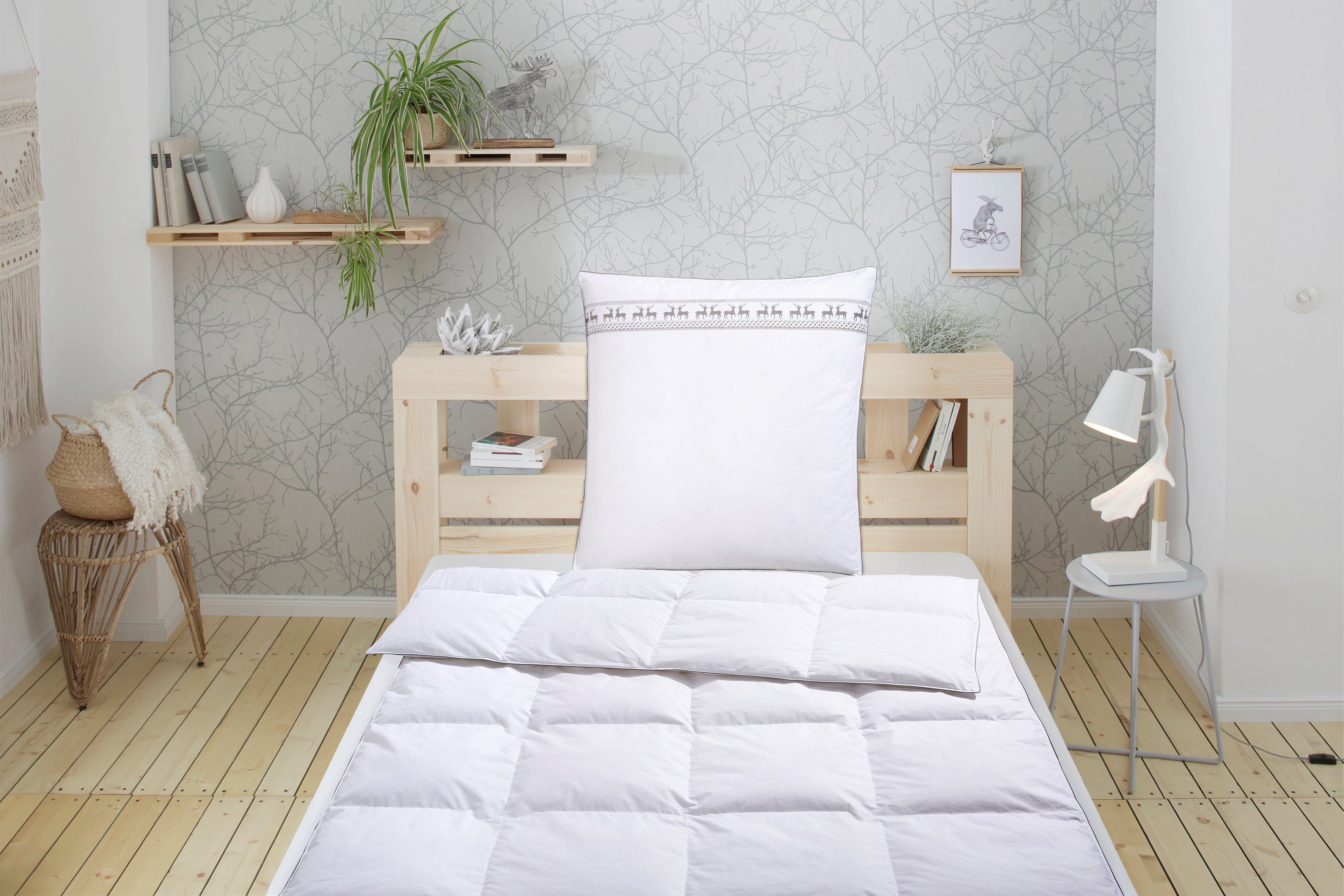 Älgdröm Daunenbettdecke + Kopfkissen Sorsele, Bettdecke 135x200 cm oder 155 günstig online kaufen