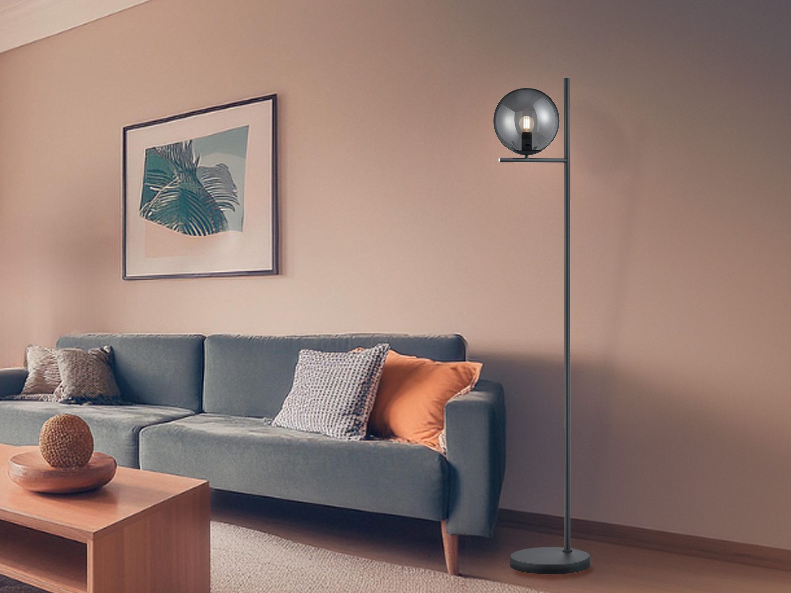 TRIO Leuchten LED Stehlampe, Dimmfunktion, LED wechselbar, Warmweiß, modern günstig online kaufen