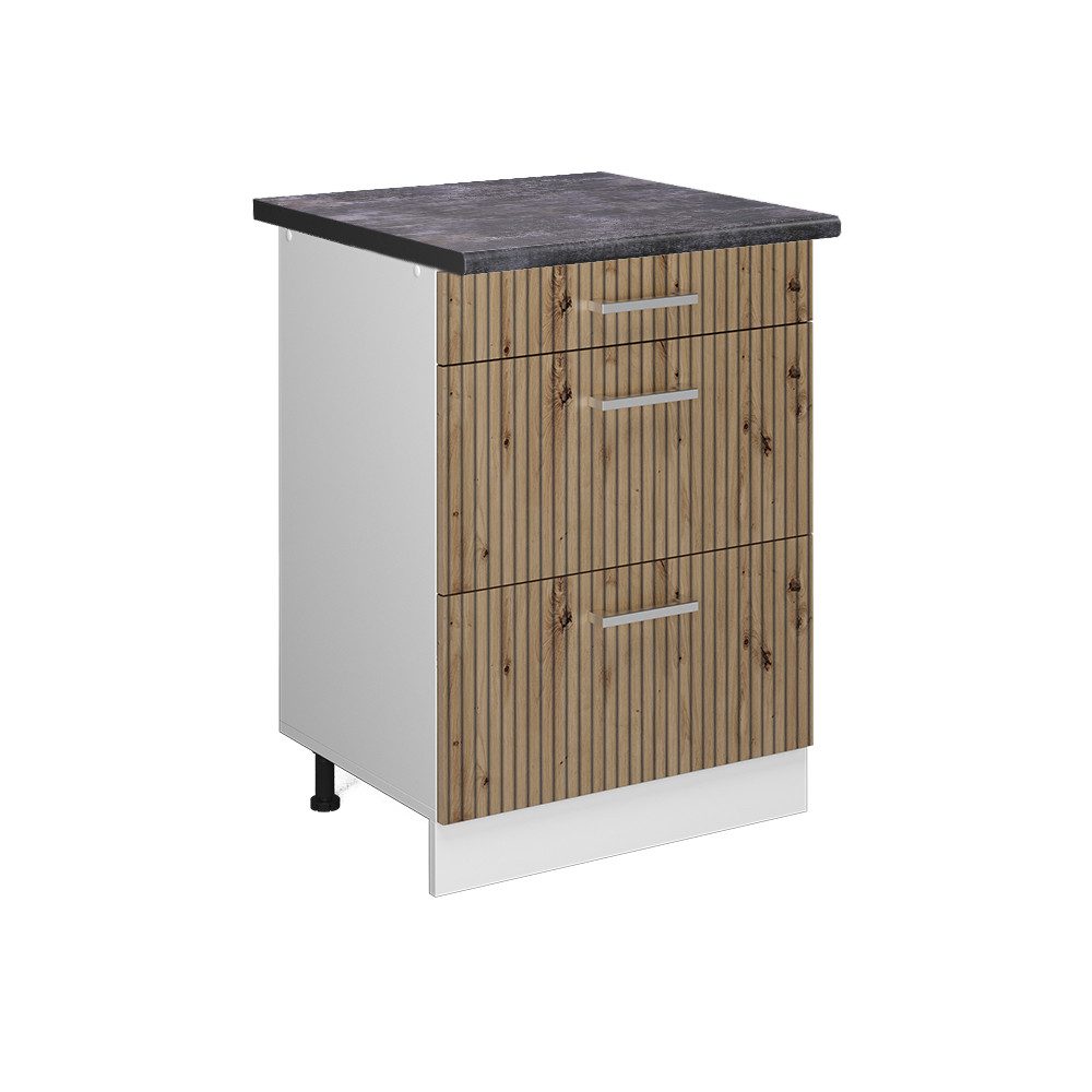 Vicco Unterschrank R-Line, Artisan-Eiche/Weiß, 60 cm günstig online kaufen