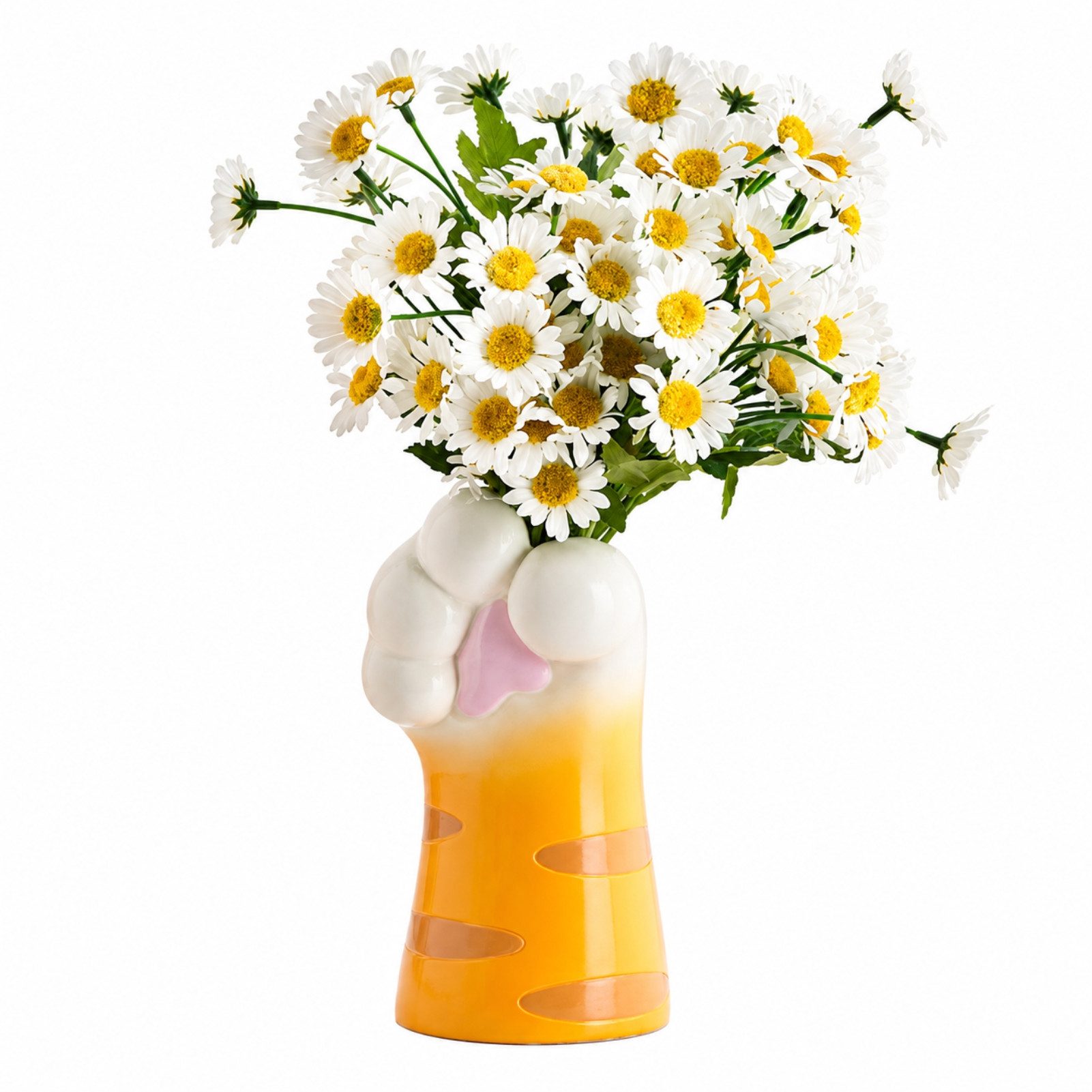 Jumpeak Dekovase Katzenpfote Vase, Katze Dekoration, Niedliche Ornamente (aus Harz, vasen,vase für tulpen,vasen deko,vase mit trockenblumen), Made of resin, high quality craftsmanship