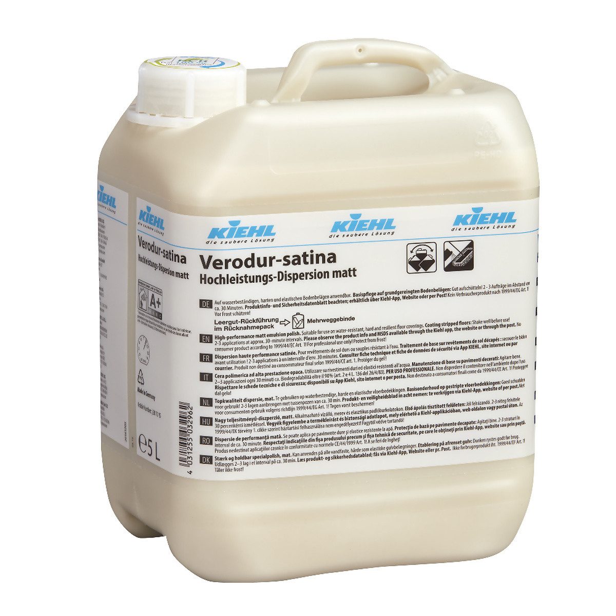 Kiehl Verodur-satina 5 l Hochleistungs-Dispersion matt (DIN 18032) Bodenpflegemittel