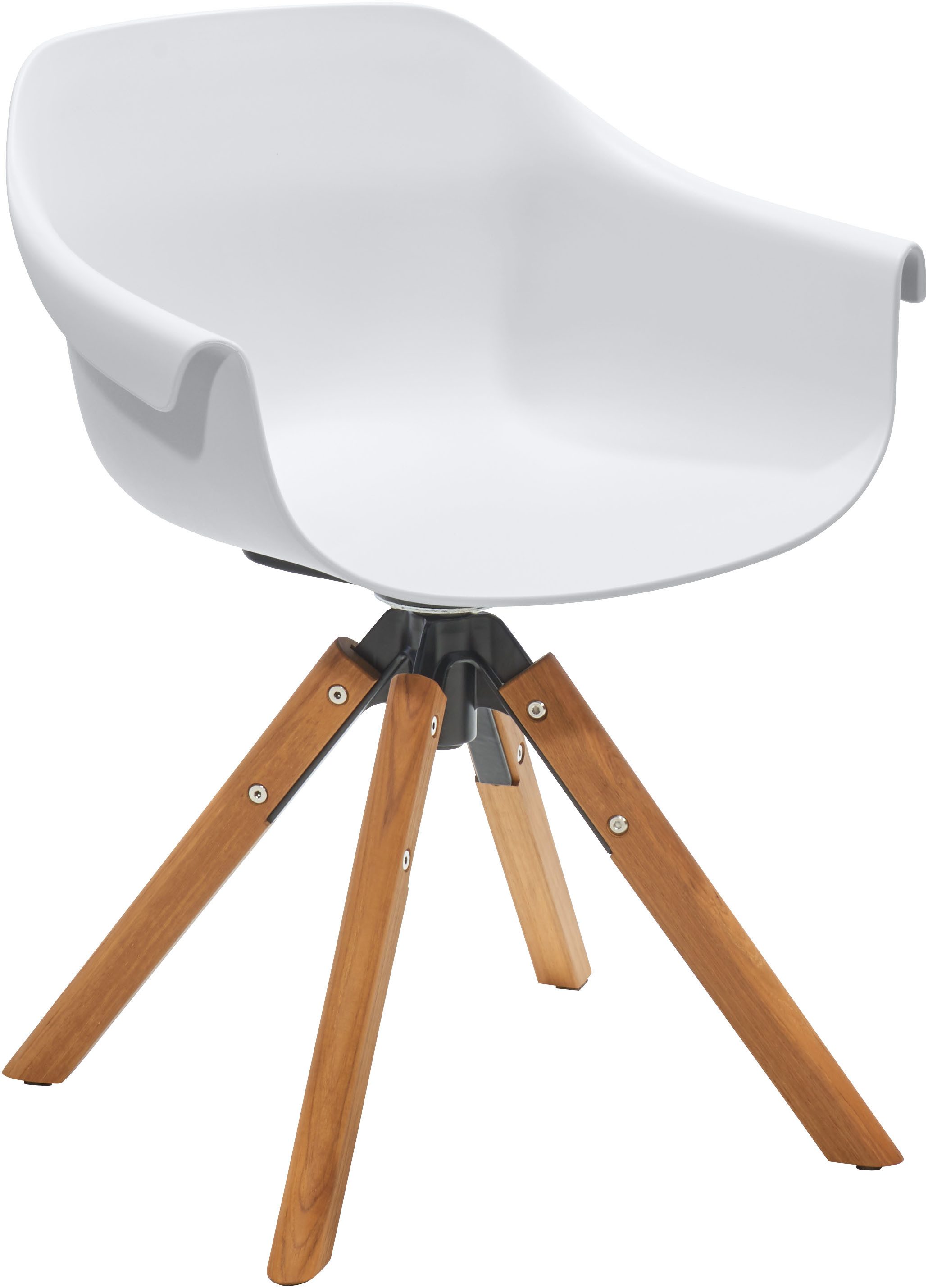 Musterring 4-Fußstuhl Freilicht Schalenstuhl (2 St), Drehbar und in 4 Farben erhältlich für flexible Sitzmomente