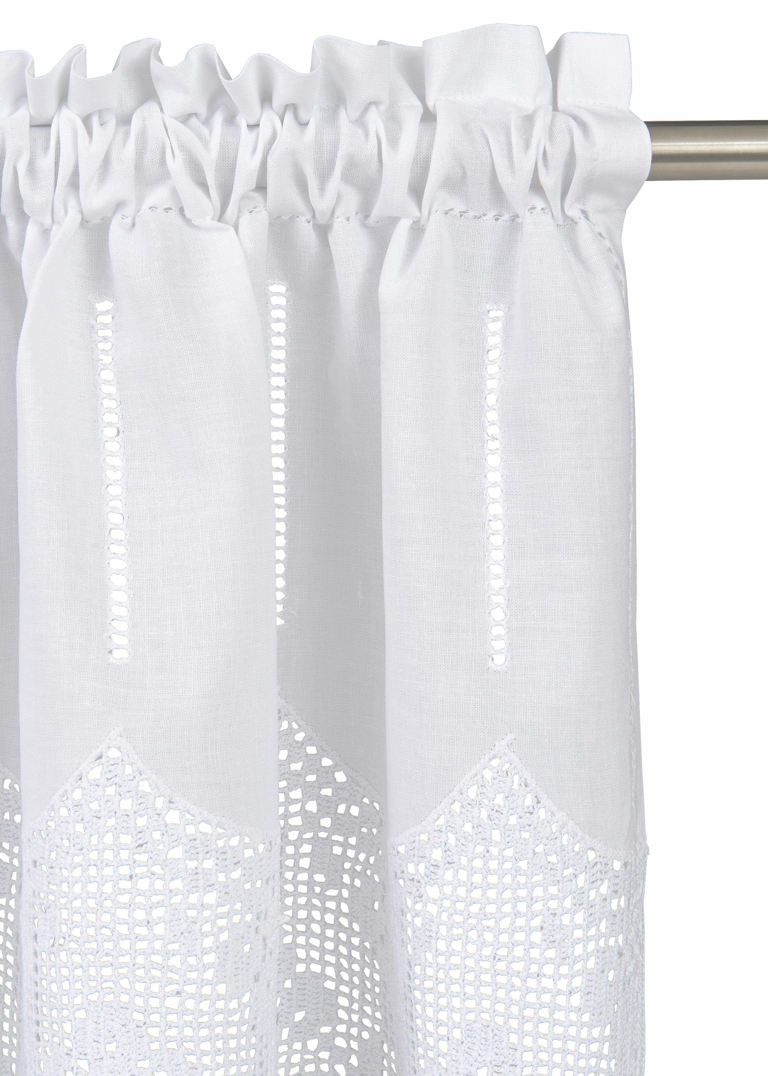 HOSSNER - ART OF HOME DECO Querbehang Staffelsee (1 St), Stangendurchzug, halbtransparent