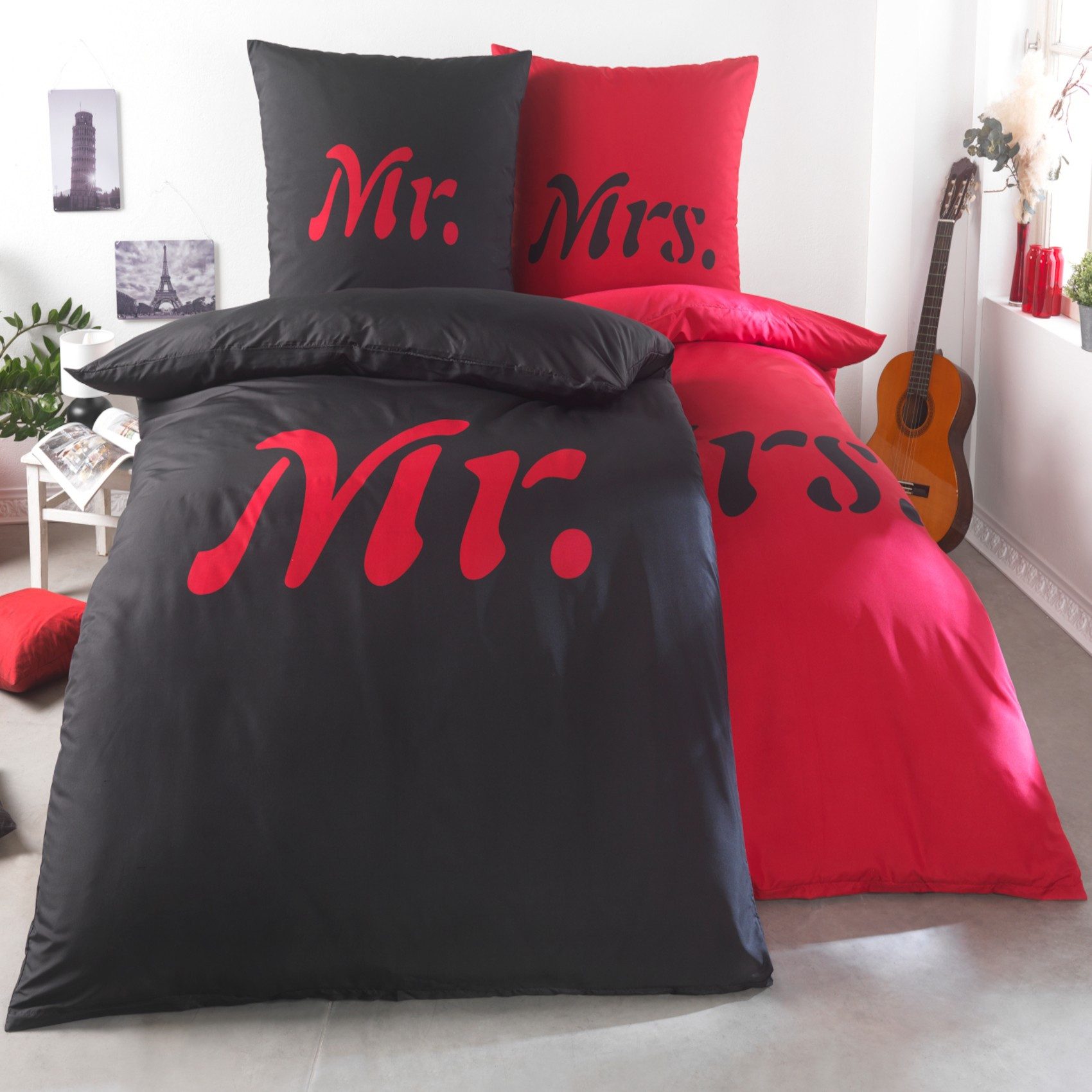 Kuscheli Partnerbettwäsche 2x 135x200 + 2x günstig online kaufen