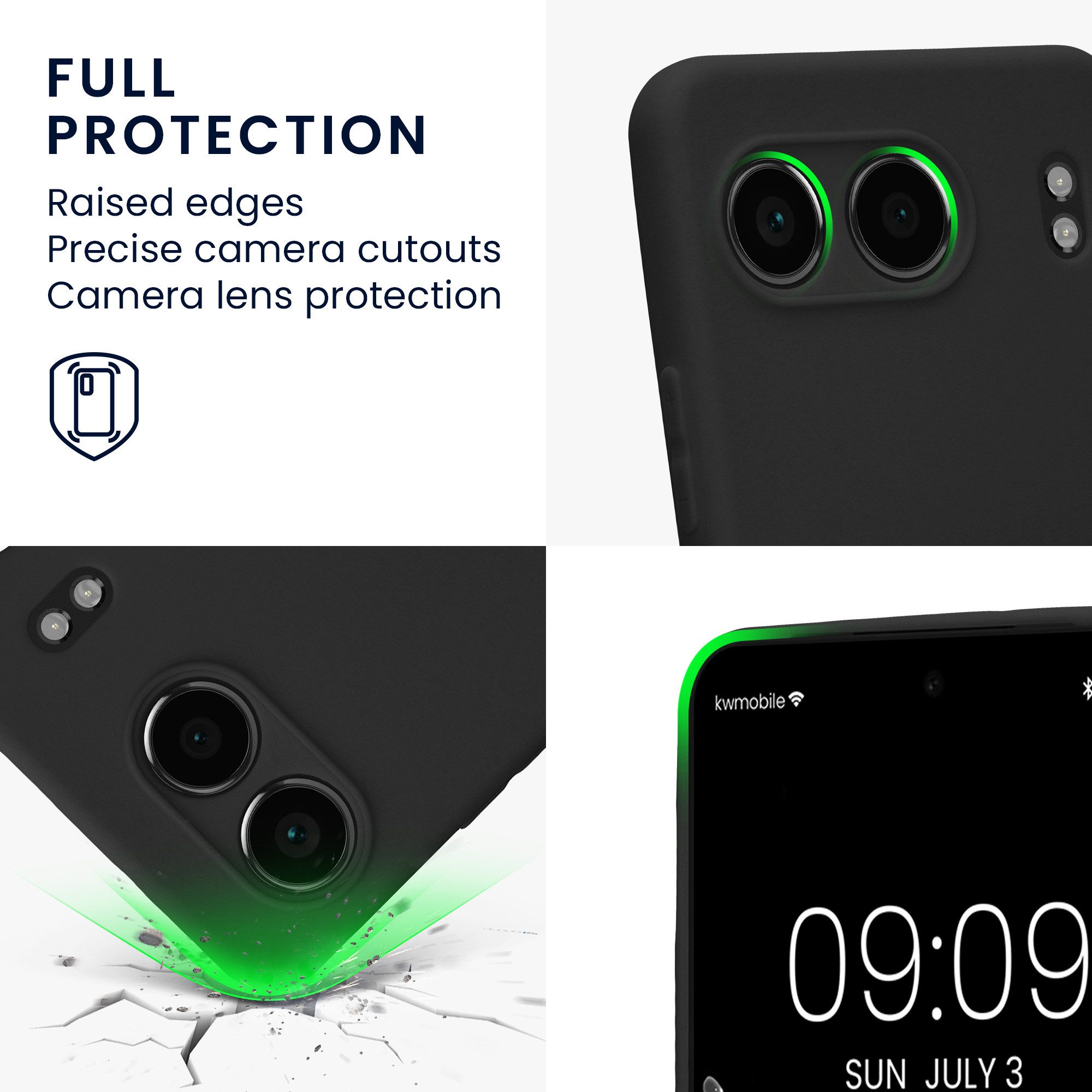 kwmobile Handyhülle Handyhülle für OnePlus Nord 4 5G Hülle, Weiches Handy Silikon Case - Schutzhülle Cover